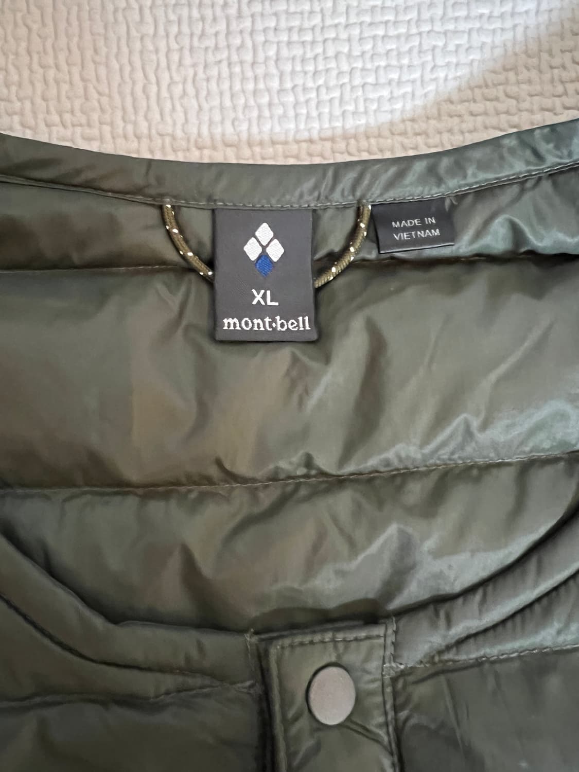 몽벨 수페리어 다운 라운드넥 800필 긴팔 경량패딩(올리브) XL 상품이미지3