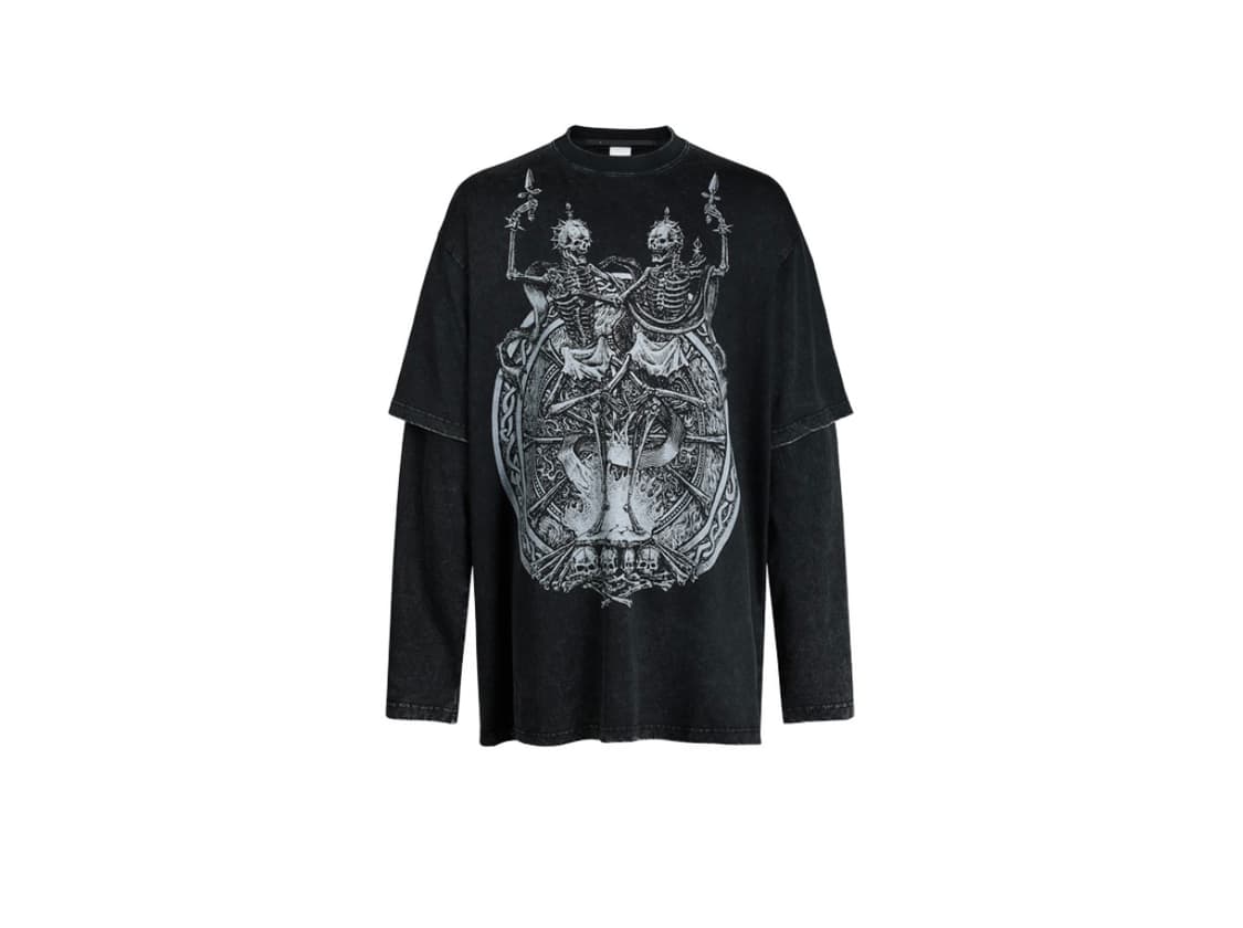 구매글)산쿠안즈 스켈레톤 롱슬리브 상품이미지1