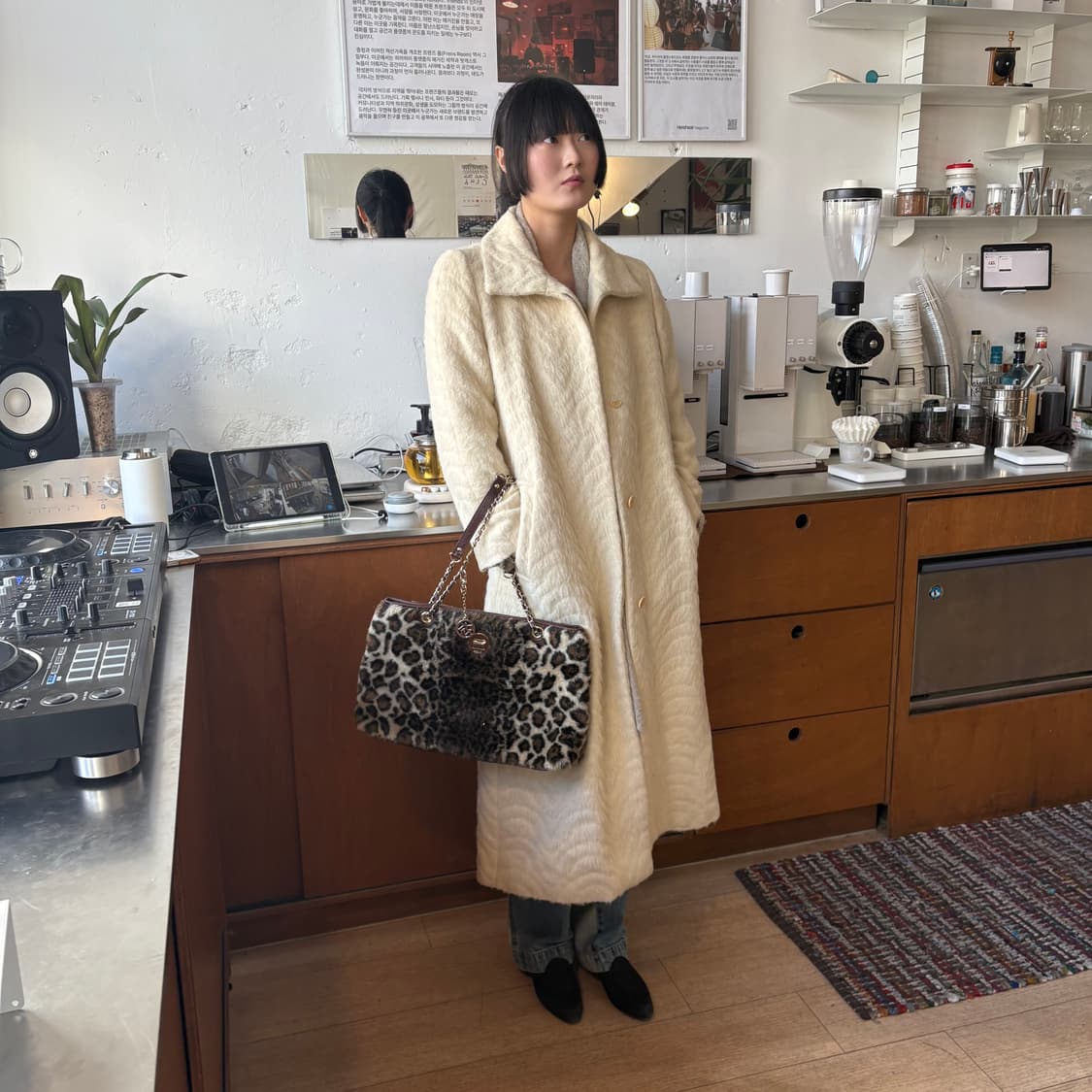 DKNY 디캔앤와이 알파카 울 블렌드 코트 상품이미지1