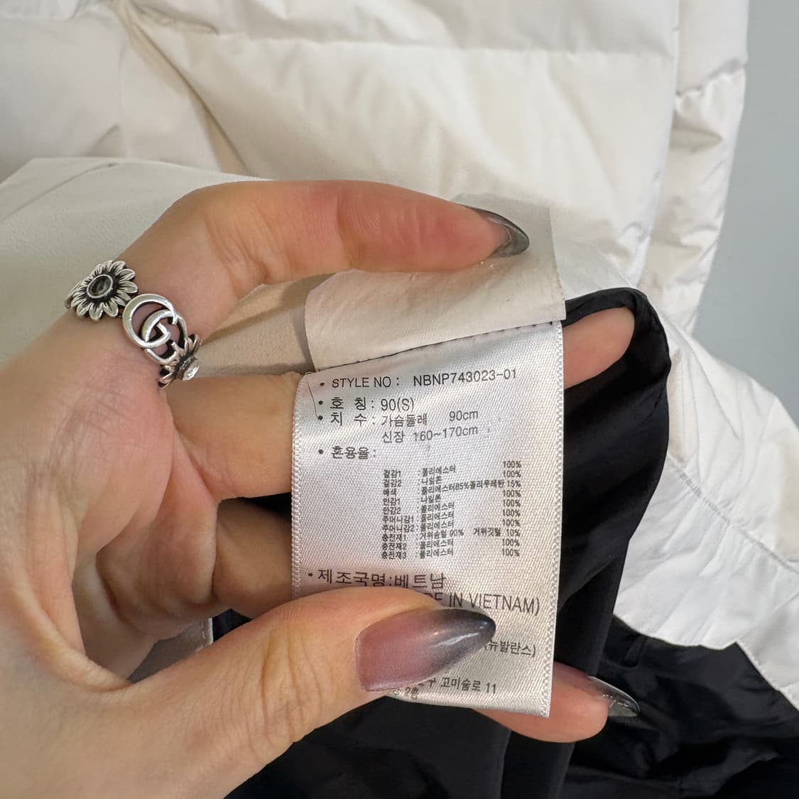 뉴발란스 여성 구스다운 롱패딩 90 상품이미지3