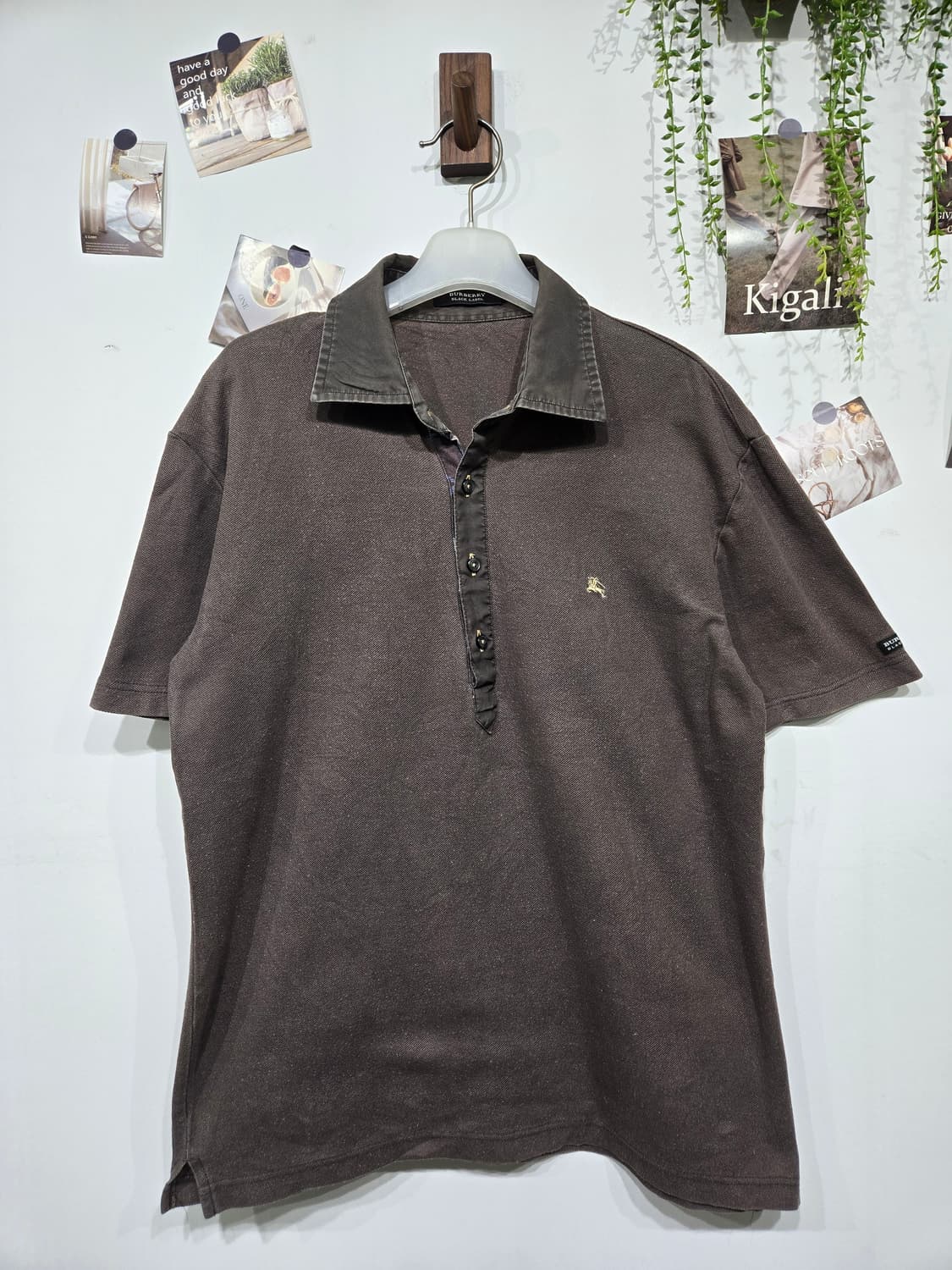 버버리 브라운 반팔 폴로티 상품이미지3
