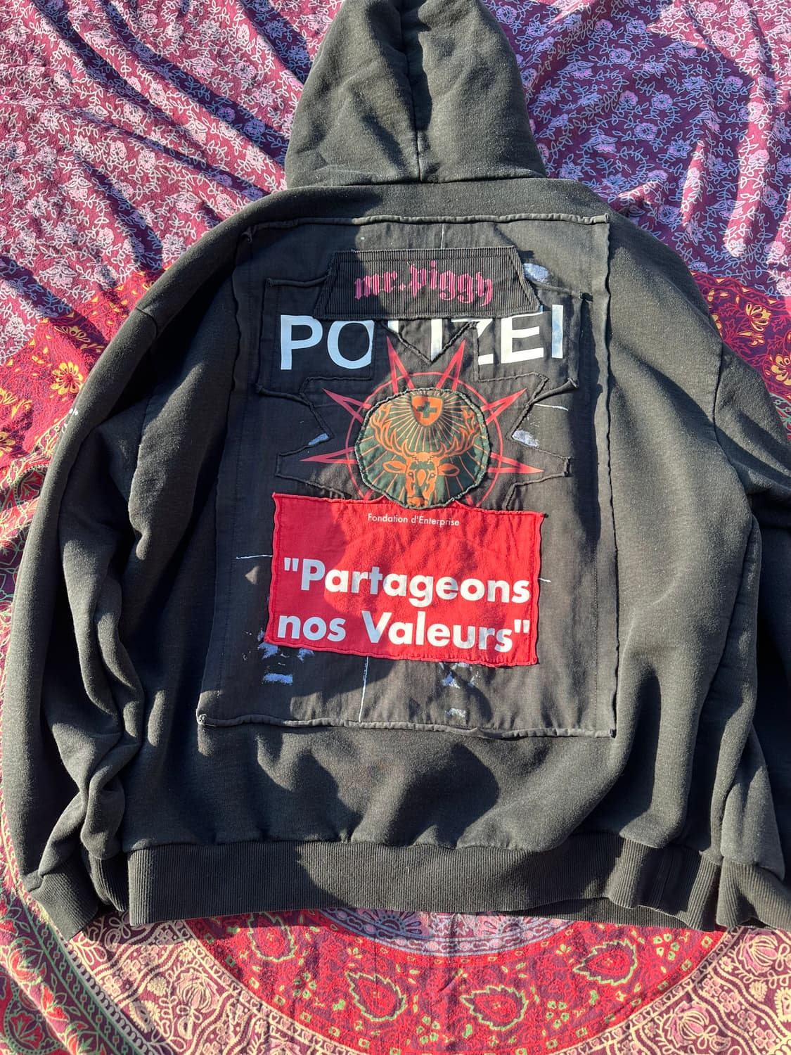 베트멍 러시안 패치 후드 m 상품이미지2