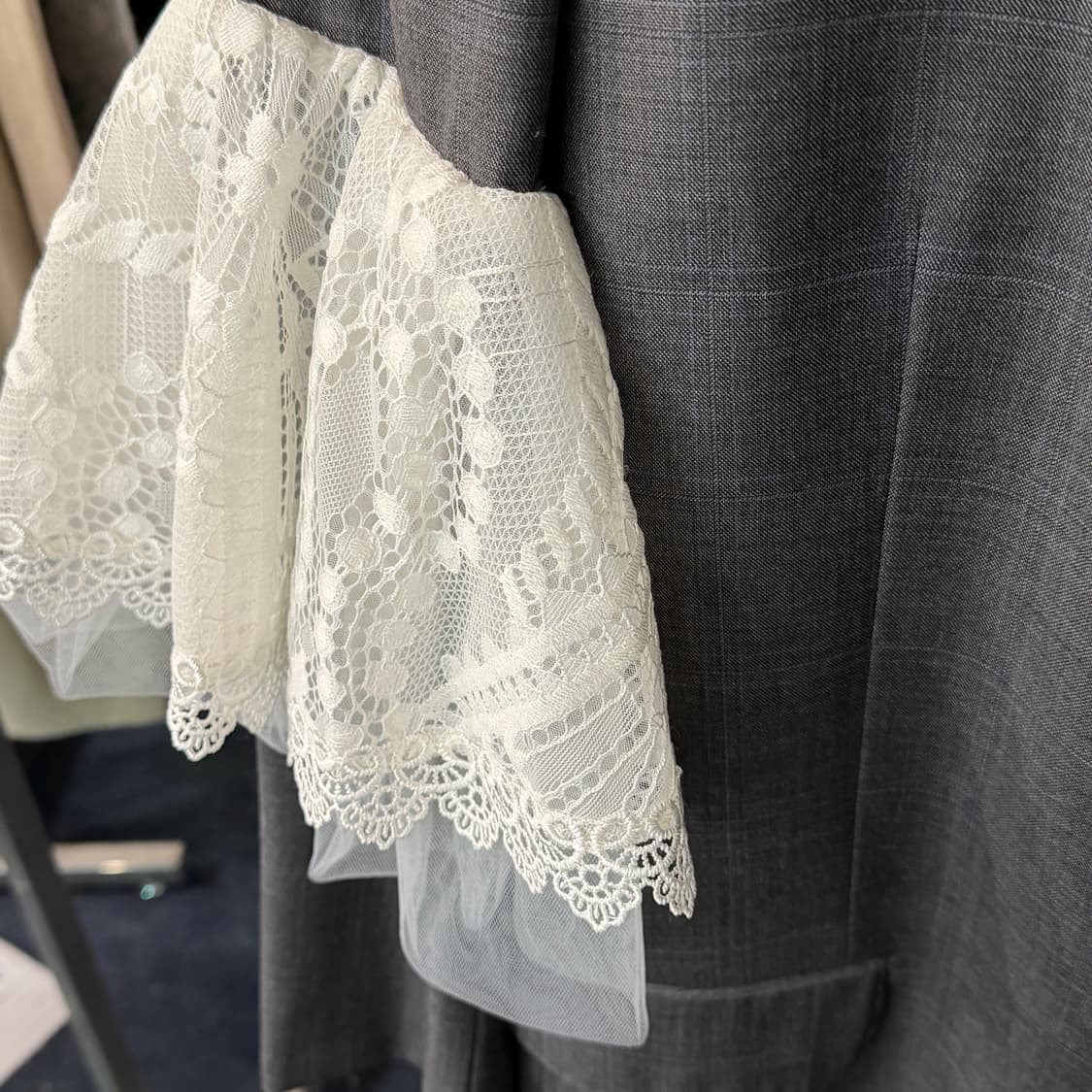 [50] 리메이크 커스텀 레이스 블레이저 자켓 상품이미지4