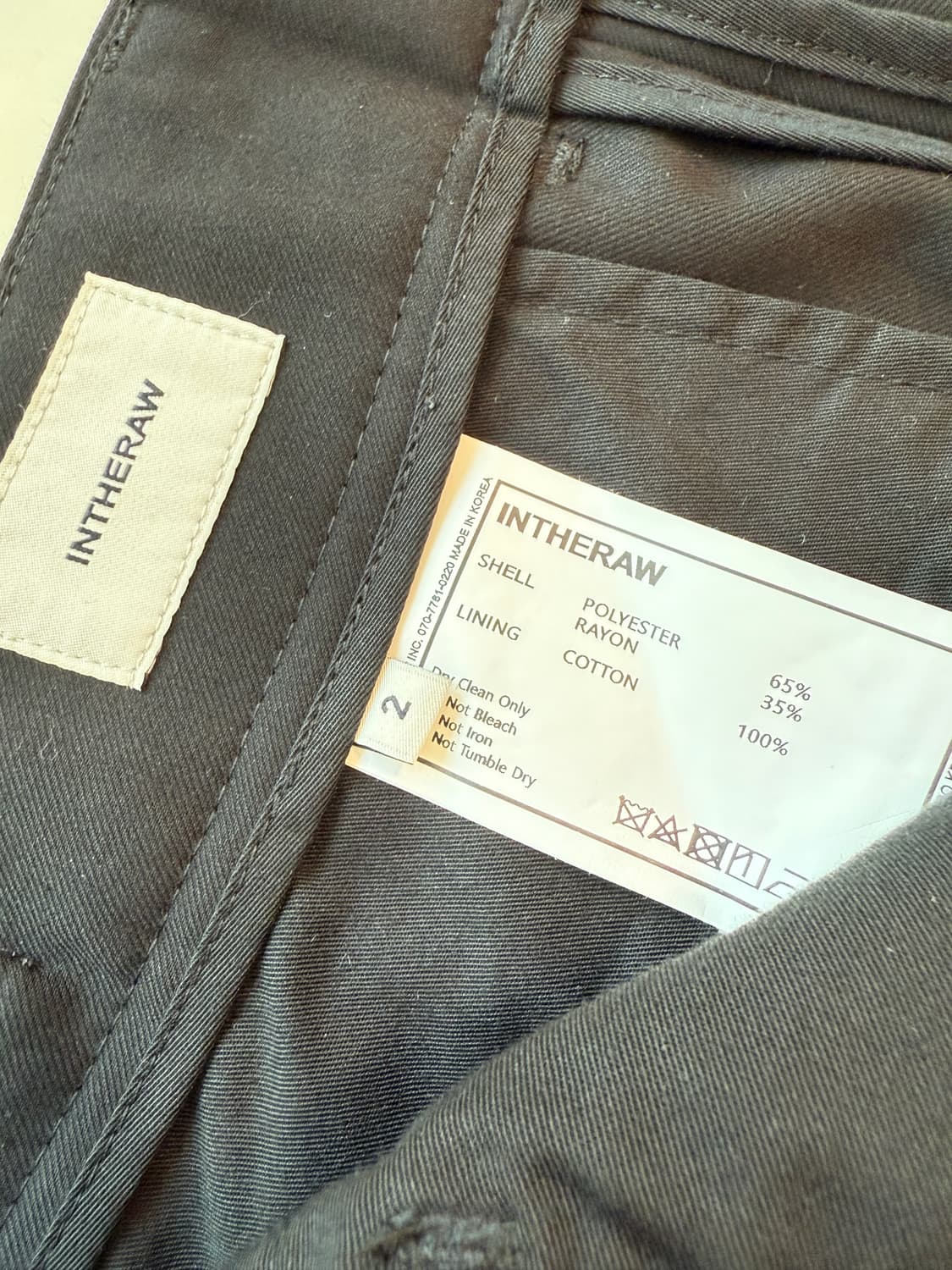 인더로우 스트럭쳐드 슬랙스 블랙 2(32-33) 상품이미지5