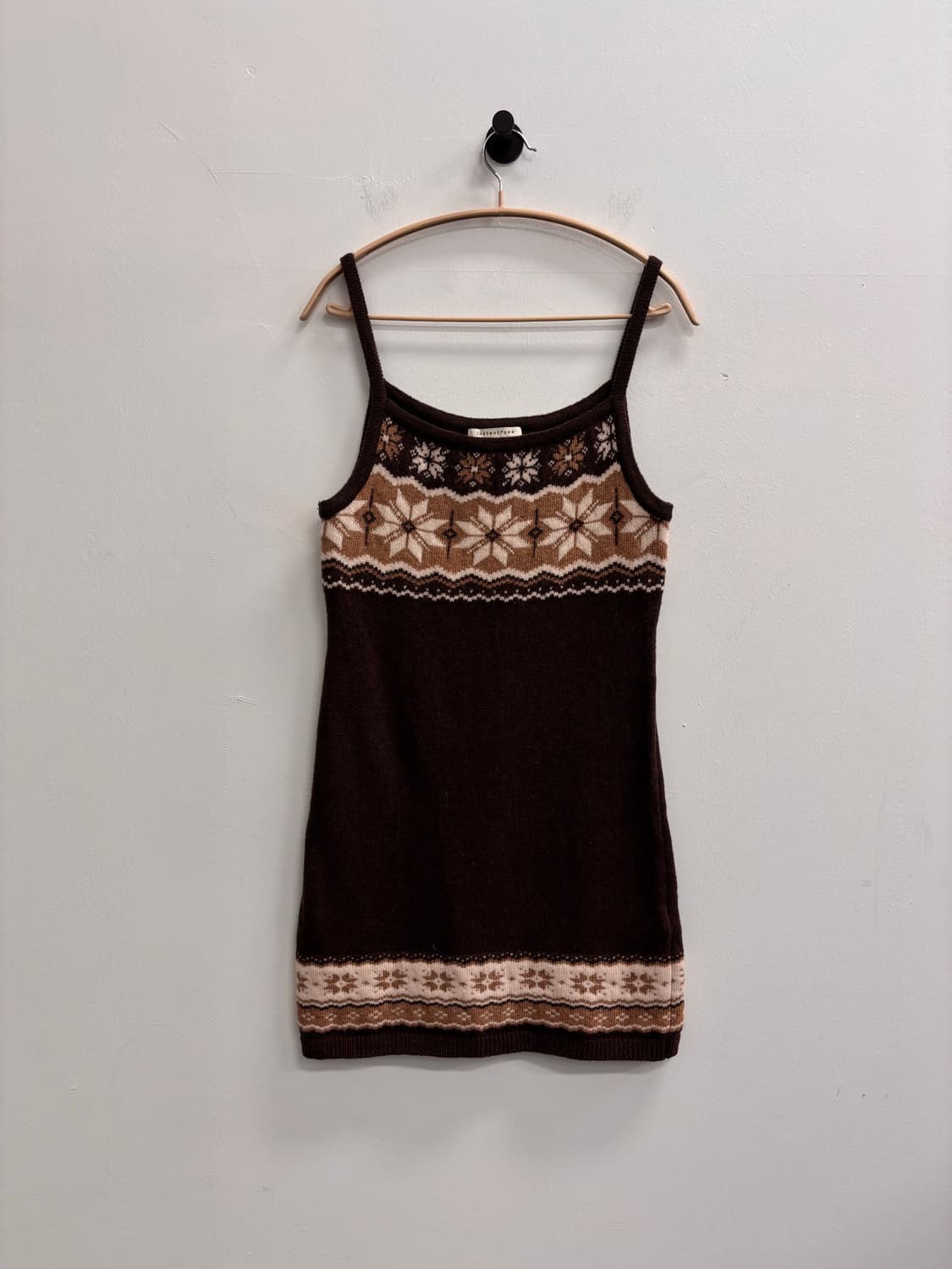 인스턴트펑크(InstantFunk) 자카드 울 미니 원피스 브라운 상품이미지2