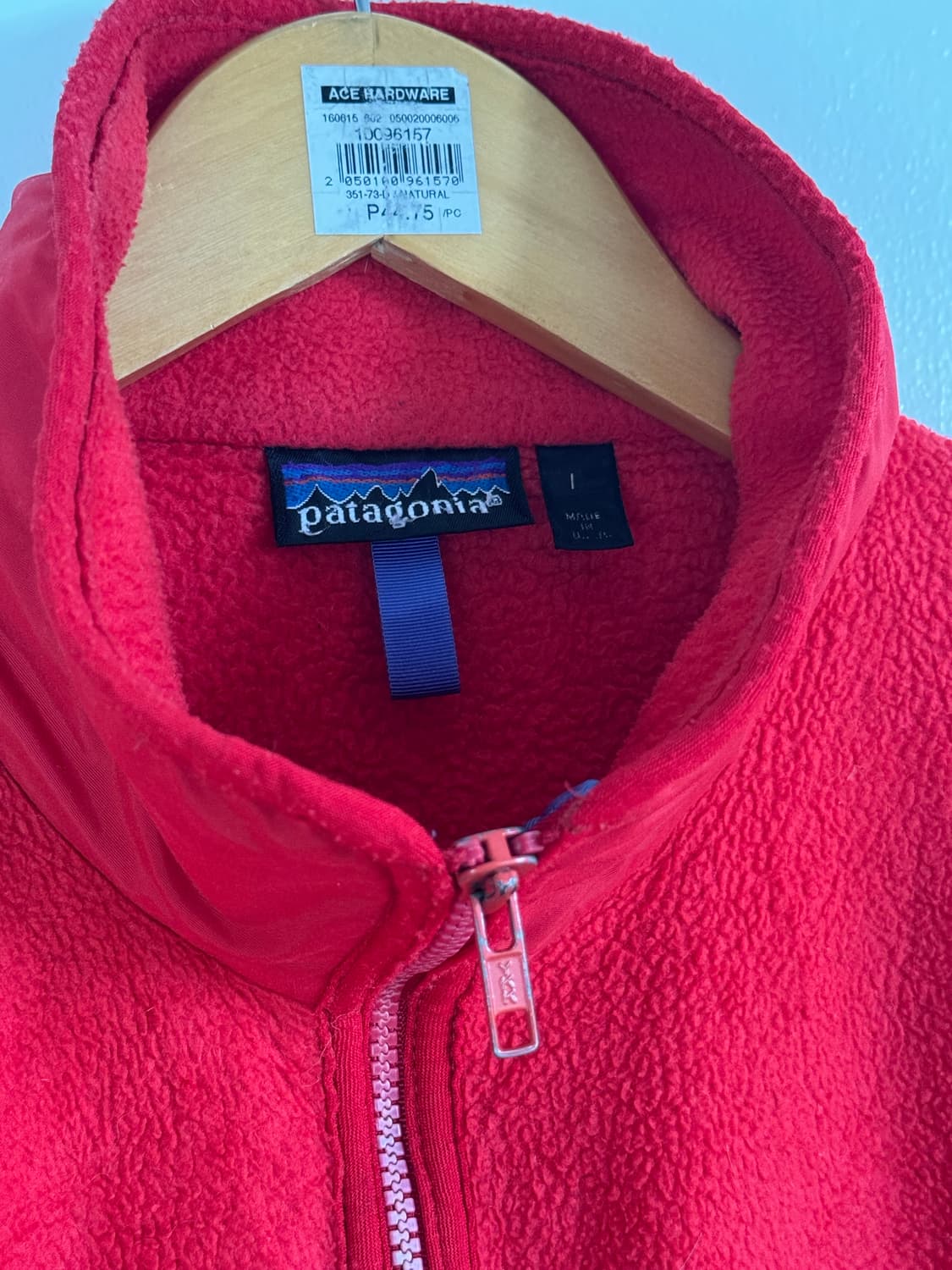 90년대 파타고니아 플리스 집업 가로지퍼 USA L사이즈 상품이미지4