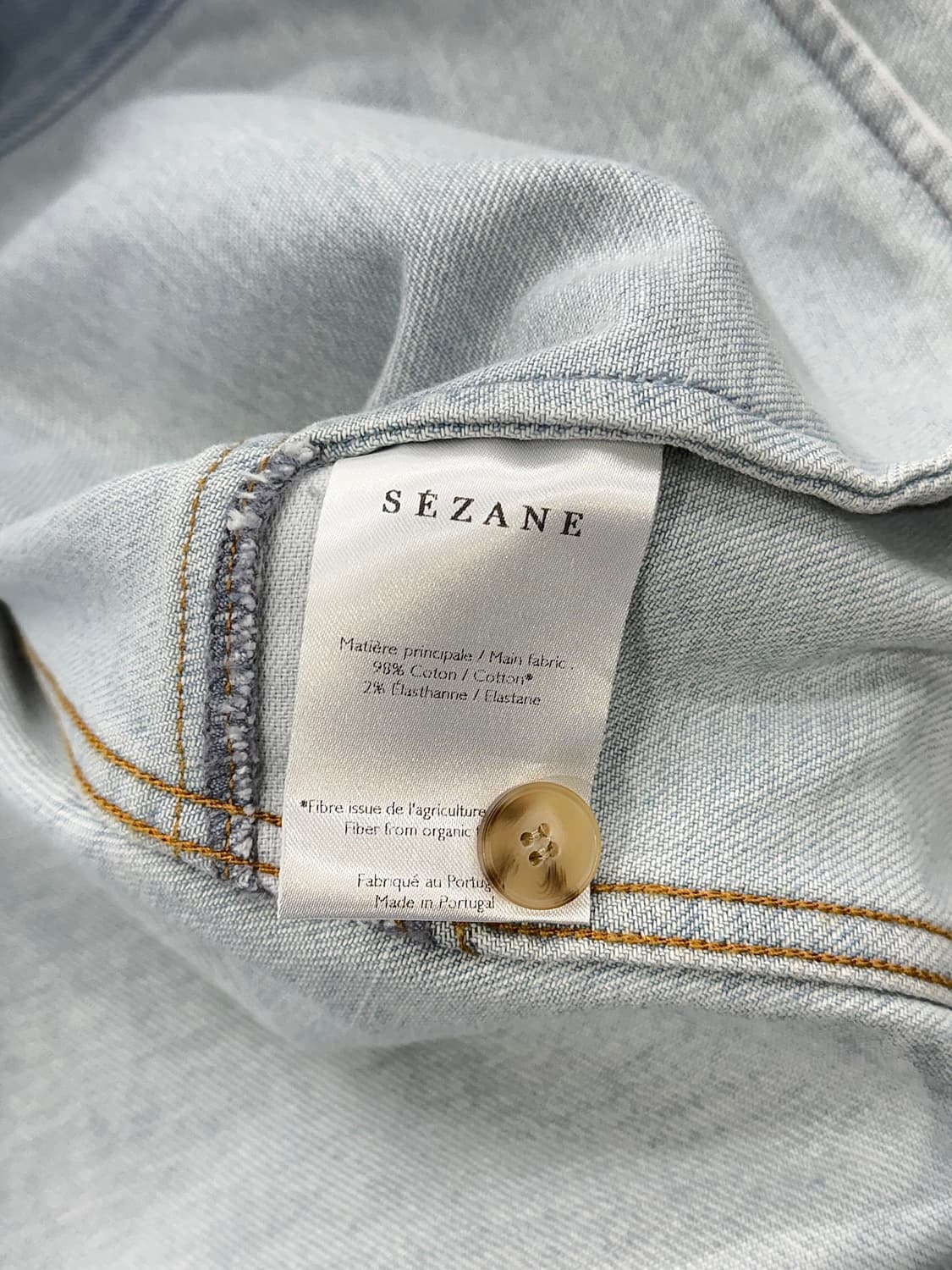 세잔 라이트 블루 텐셀 워크 데님 자켓 상품이미지8