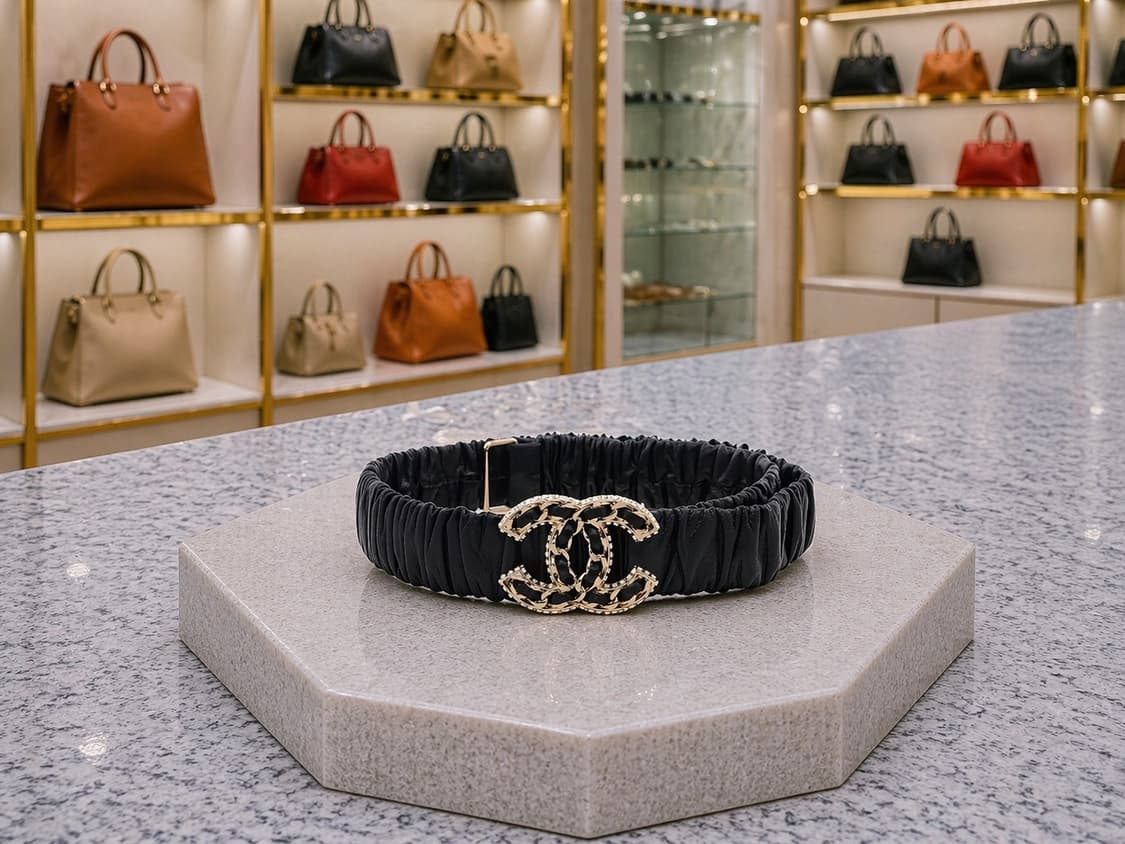 [A급] 샤넬 스트라스 벨트 판매합니다!!! 상품이미지1