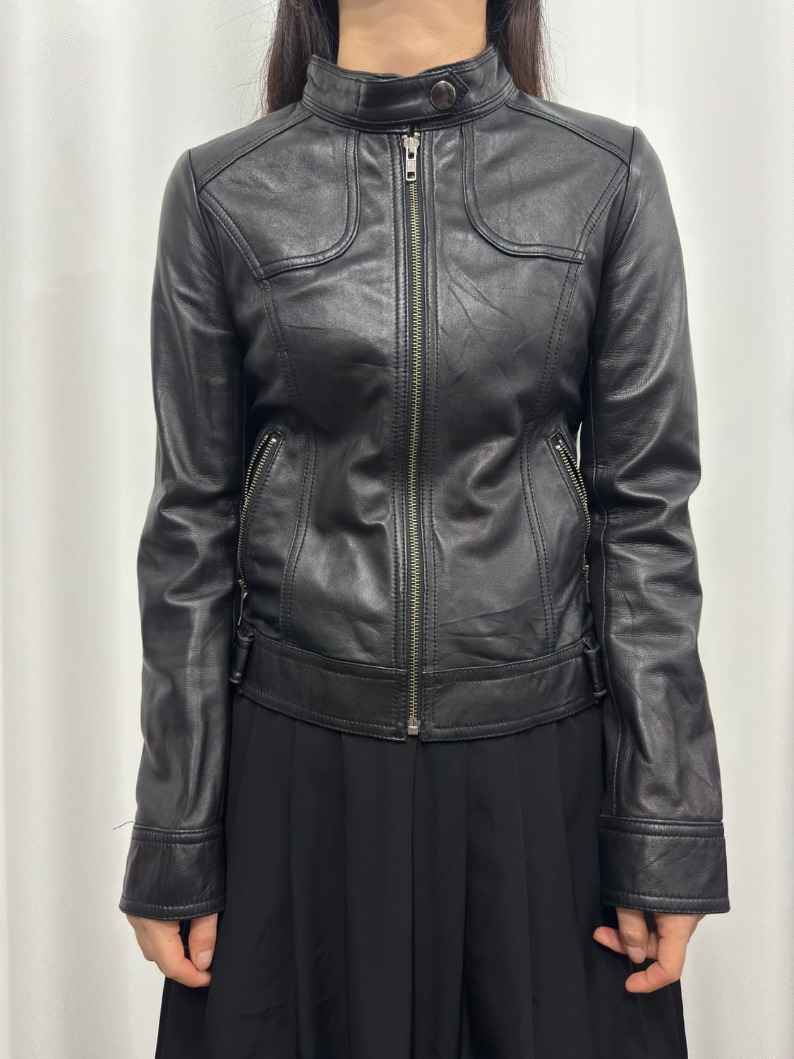 black leather jacket 상품이미지1