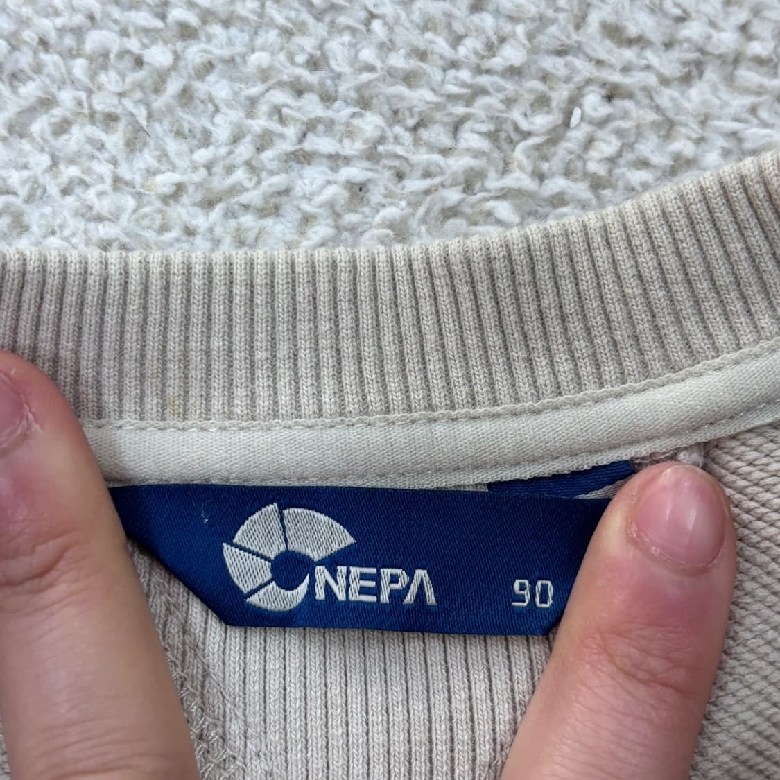 90 네파 스몰로고 맨투맨 티셔츠 0408E1 상품이미지3