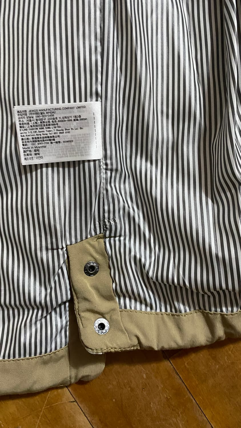 후아유 캘리포니아 남성 베이지 패딩조끼 XL 상품이미지4