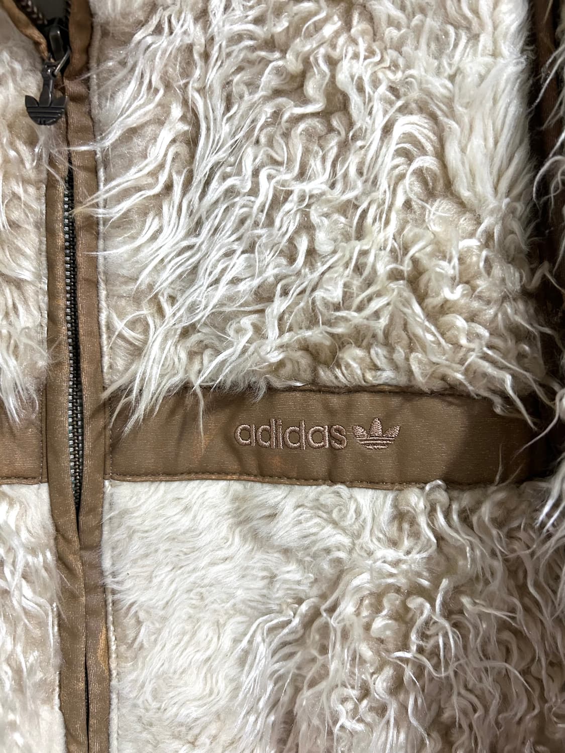 아디다스 00s 브라운 플리스 자켓 상품이미지4