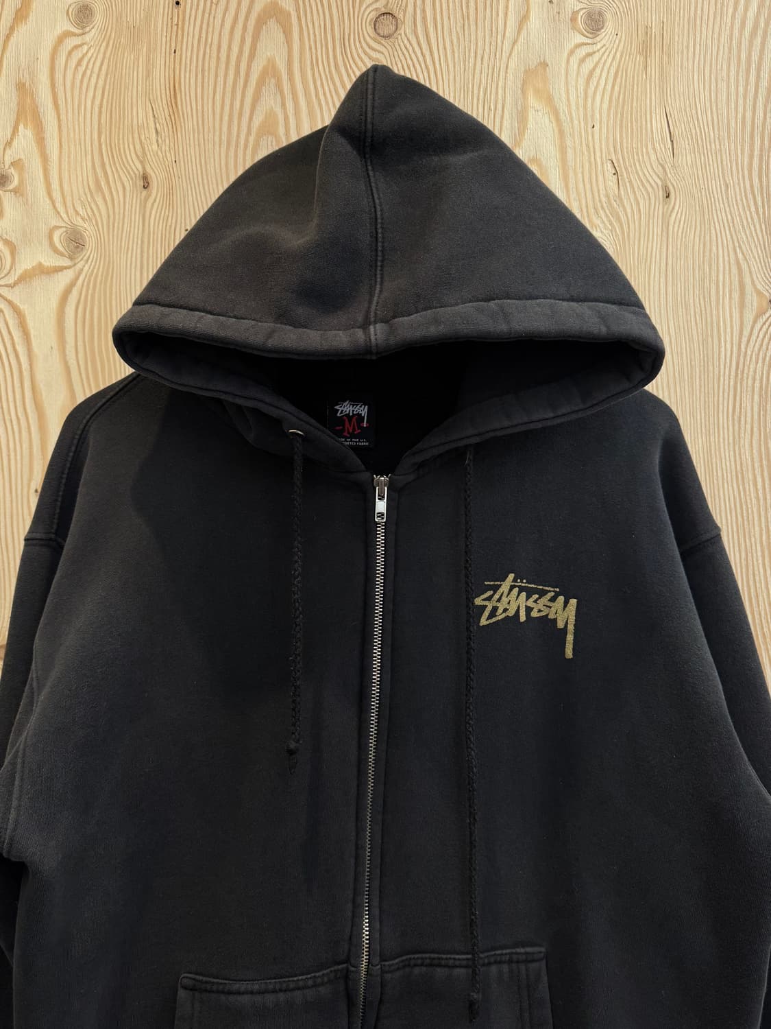 스투시 골드 그래픽 후드집업 상품이미지3