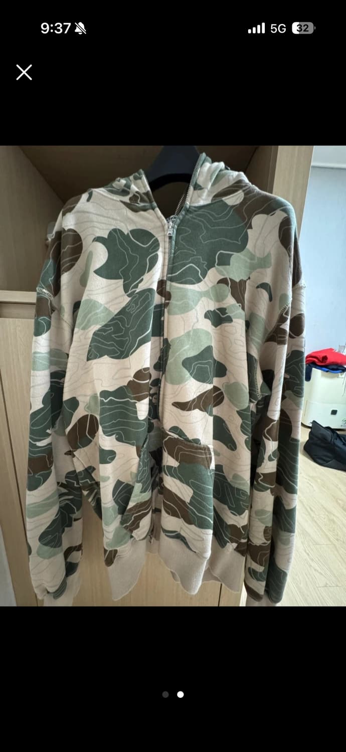 베이프 카모 후드집업 상품이미지2