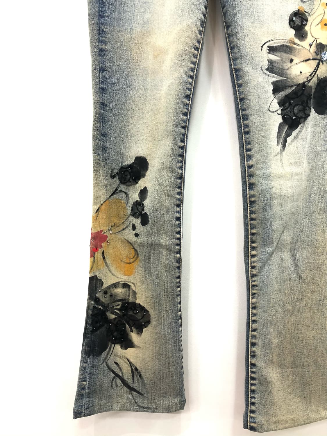 oriental drawing denim bootcut pants 상품이미지5