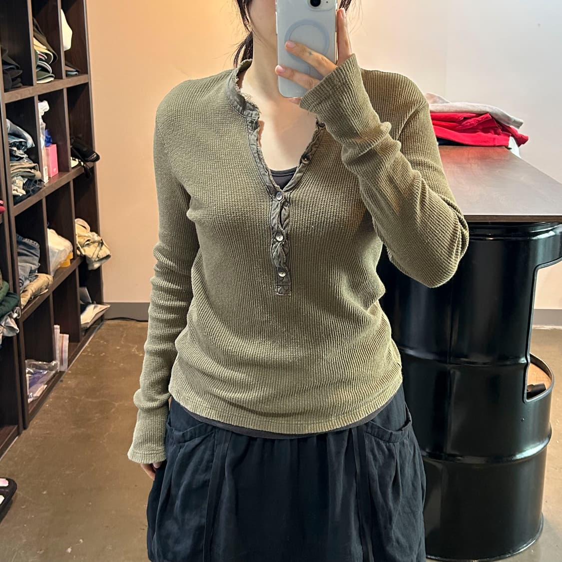 그런지 레이어드 롱 슬리브 상품이미지5