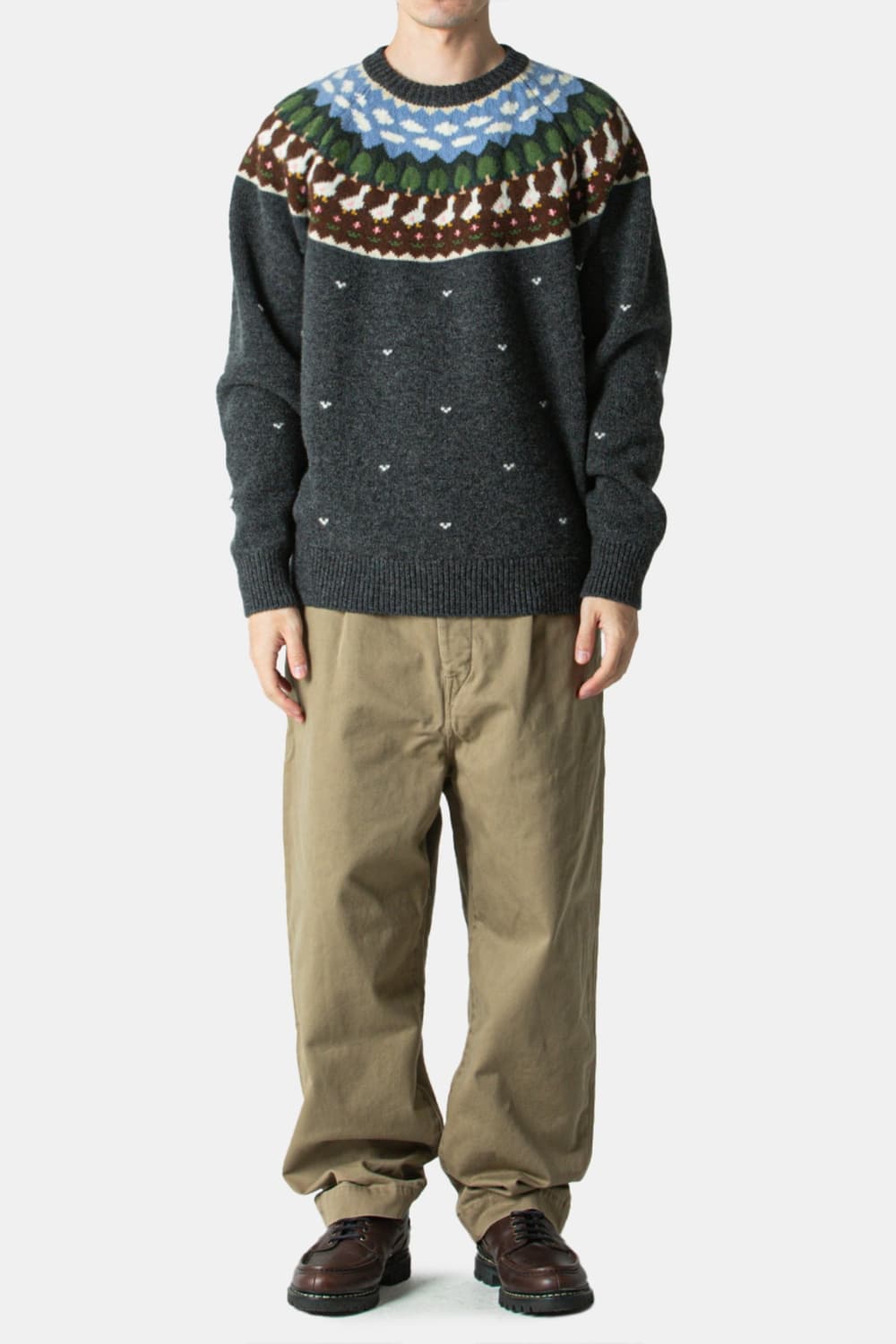 언라이클리 페어 아일 덕 니트 스웨터 상품이미지2