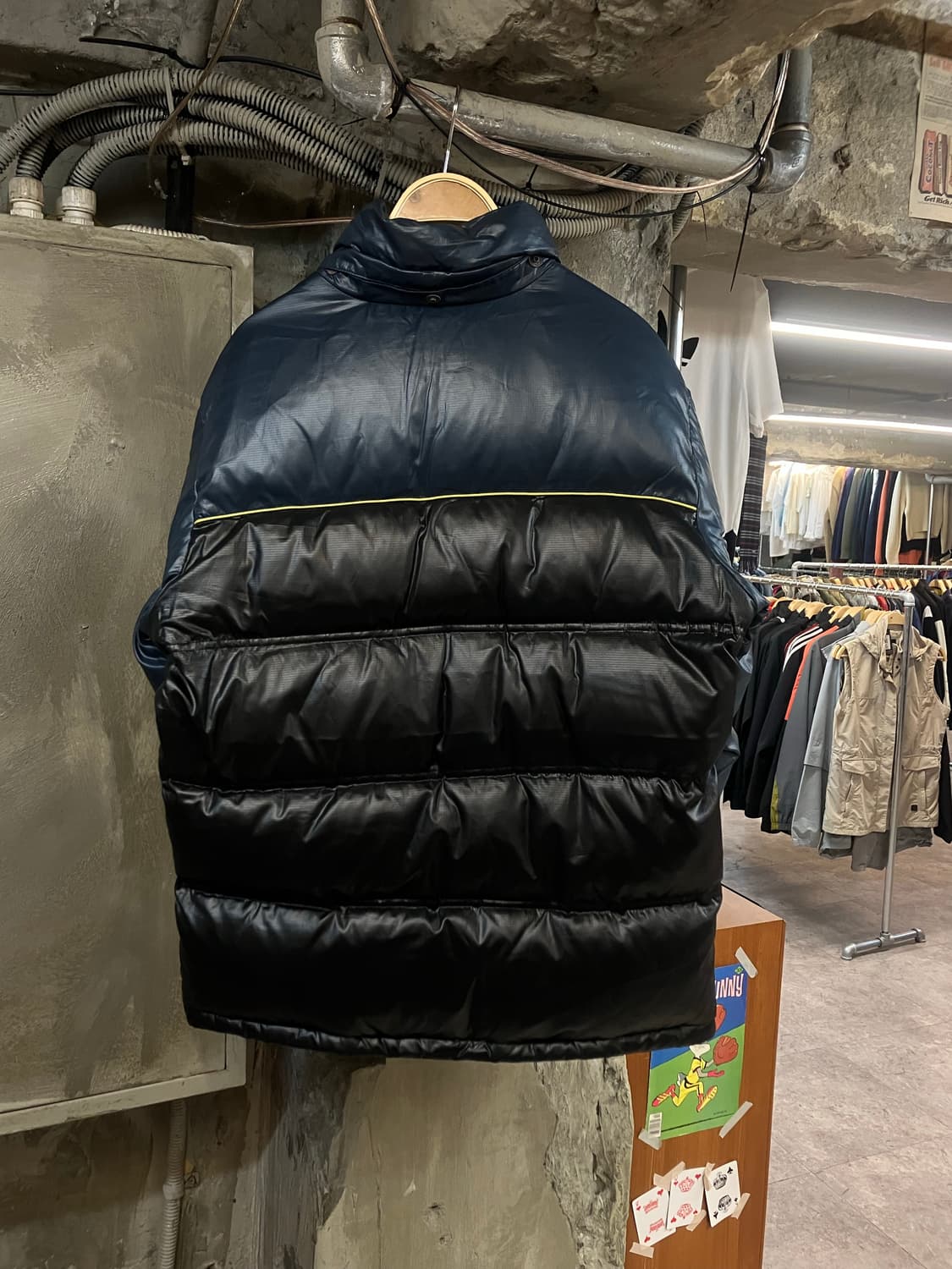 아식스 패딩 블랙 그린 95 #csz2127 상품이미지2