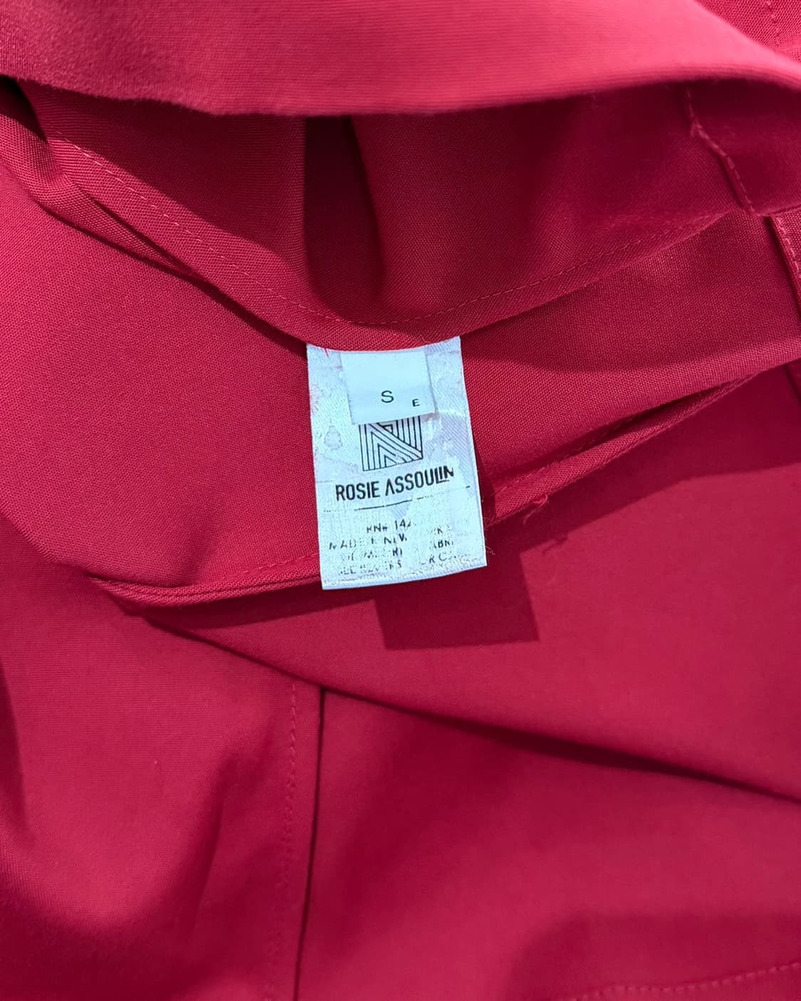 로지 아설린 레드 퍼프 벌룬 슬리브 탑 상품이미지9