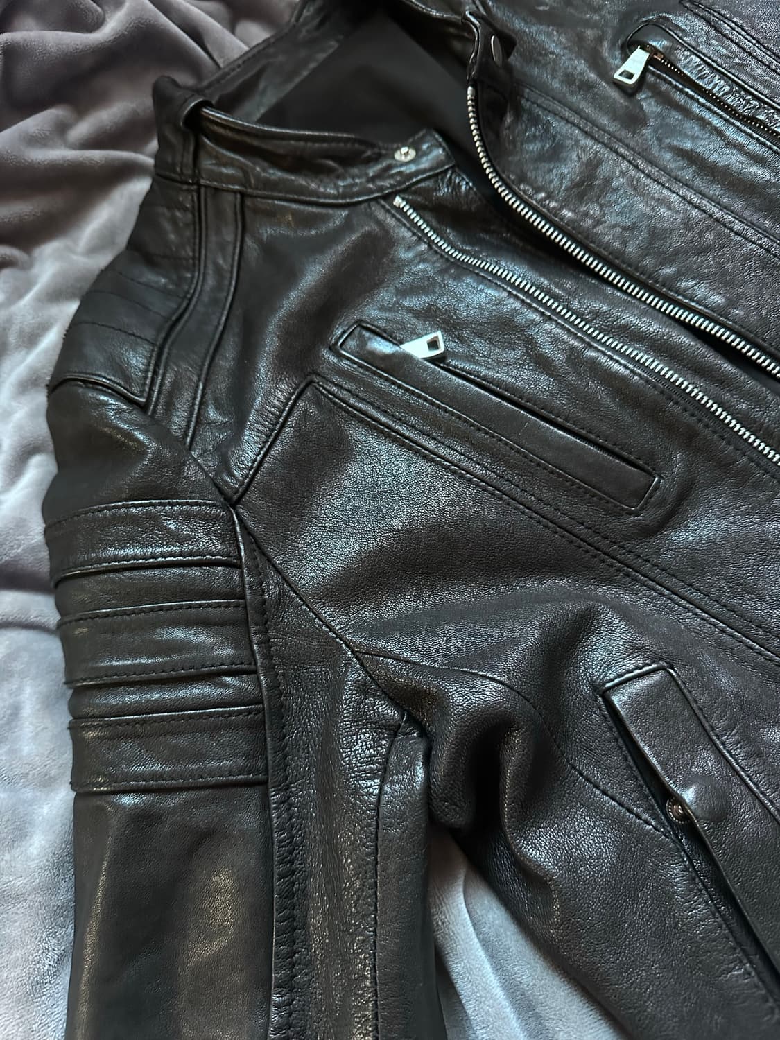 이태리 램스킨 가죽자켓 상품이미지3