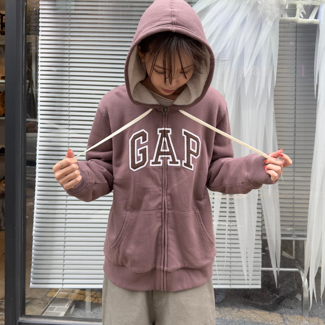 GAP 겨울 소프트 기모 후드집업 상품이미지7