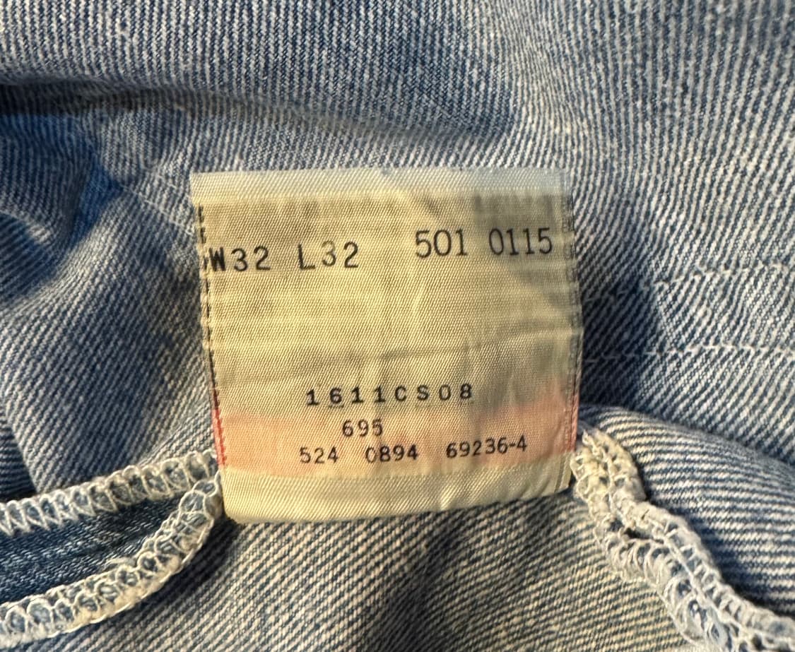 usa 빈티지 리바이스 501 데님 32"(30~31추천) (471) 상품이미지4