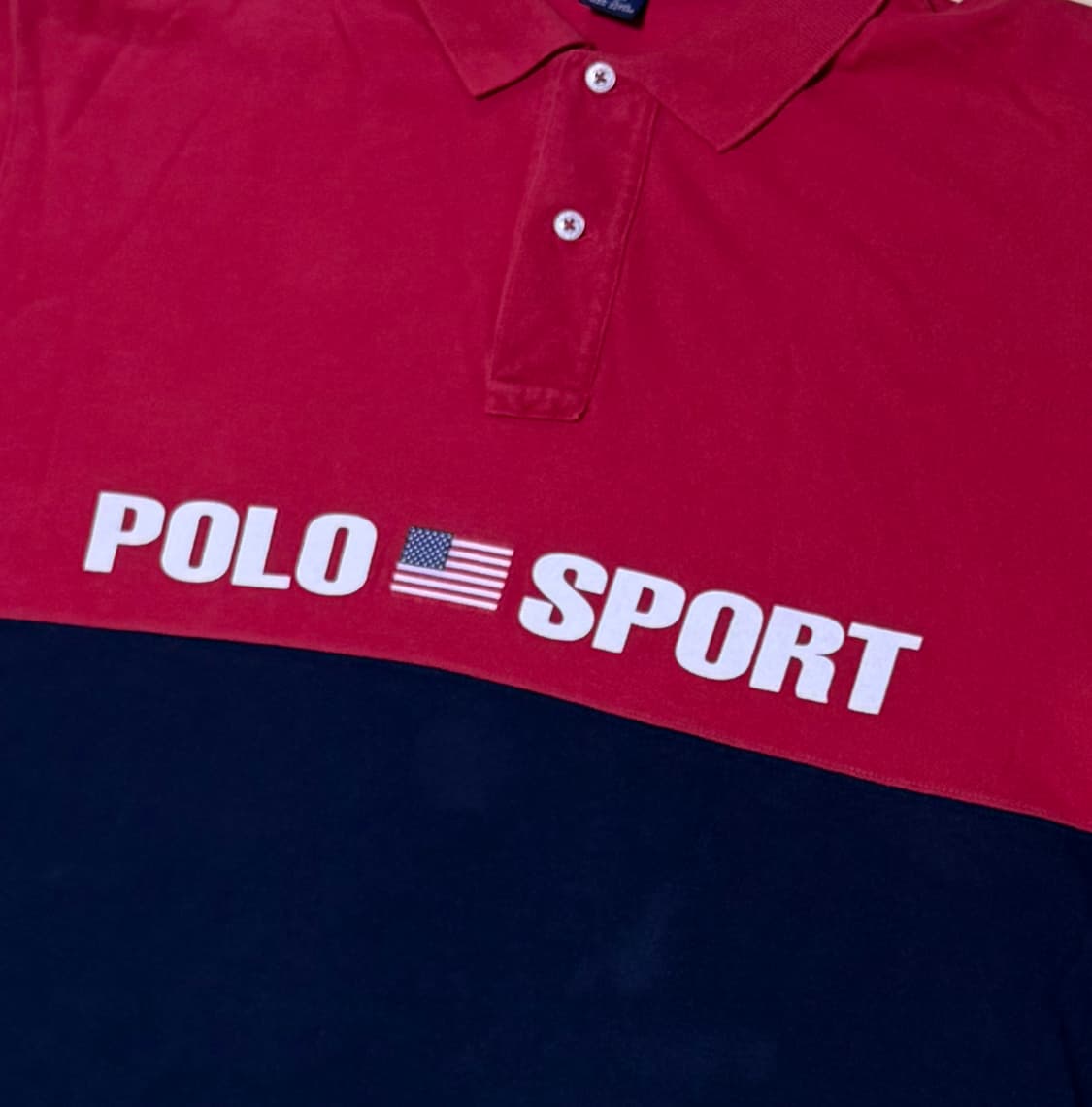 폴로 스포츠 컬러블럭 폴로 셔츠 90s 상품이미지3