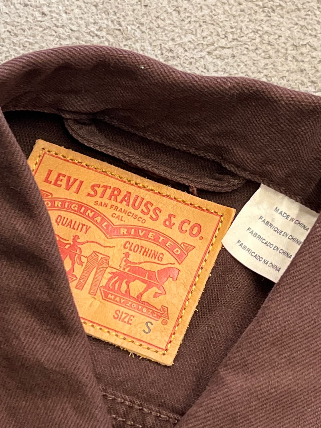 리바이스 브라운 트러커 자켓 처분  상품이미지3