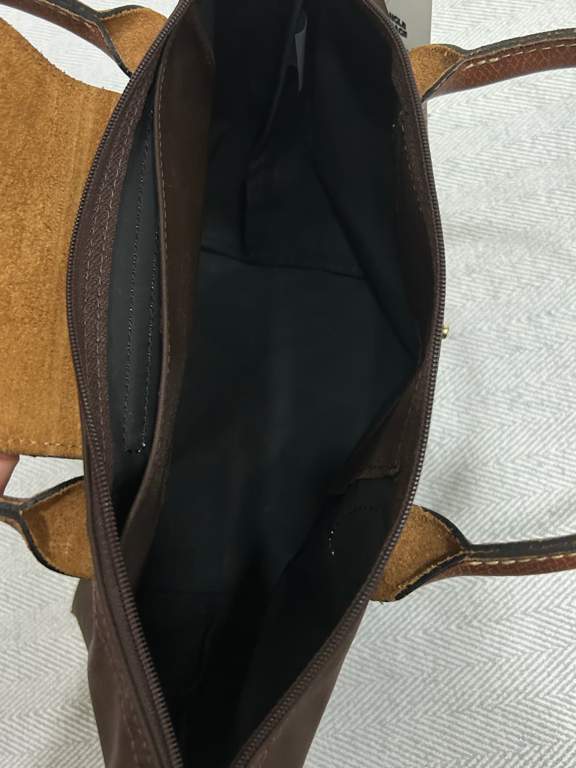 롱샴 미니 브라운 토트백 가방 나일론백 상품이미지8