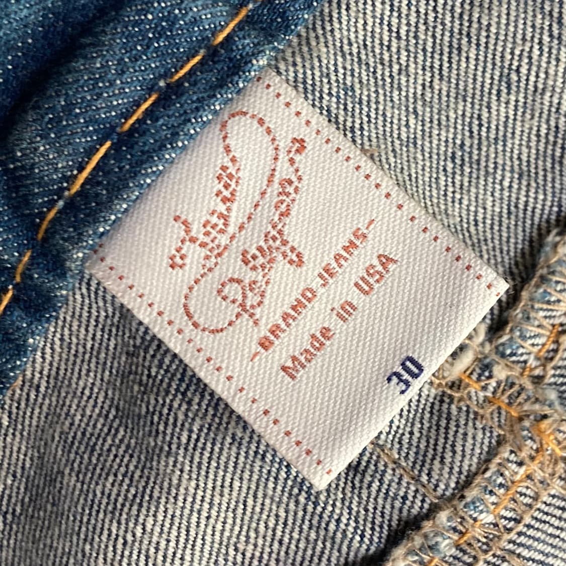 트루 릴리전 BILLY GIANT BIG T 데님팬츠 SEAT 상품이미지5