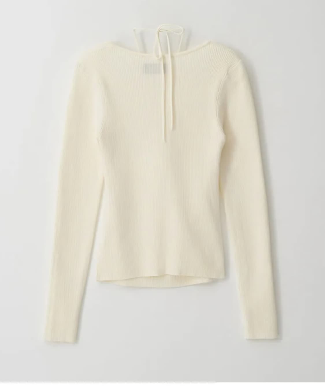 로라로라 RIBBON HALTER KNIT IVORY(미착용) 상품이미지2