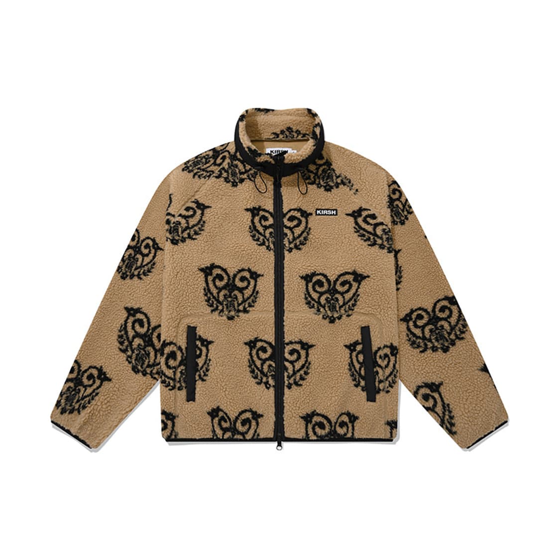 키르시 레오파드 패턴 플리스 점퍼 KA [베이지] 상품이미지2