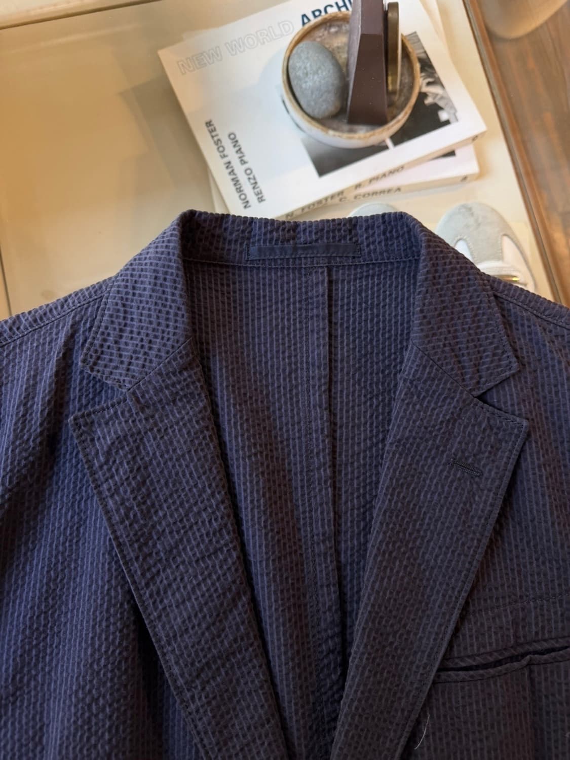 투모로우랜드 시어서커 자켓 슬림100 상품이미지6