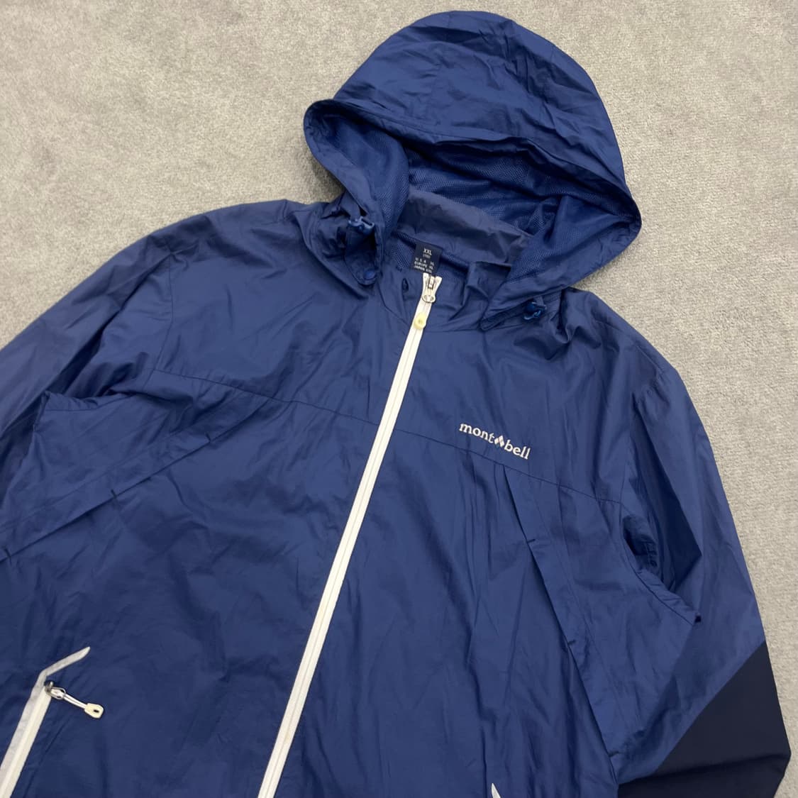 XXL 몽벨 바람막이 자켓 네이비 상품이미지2
