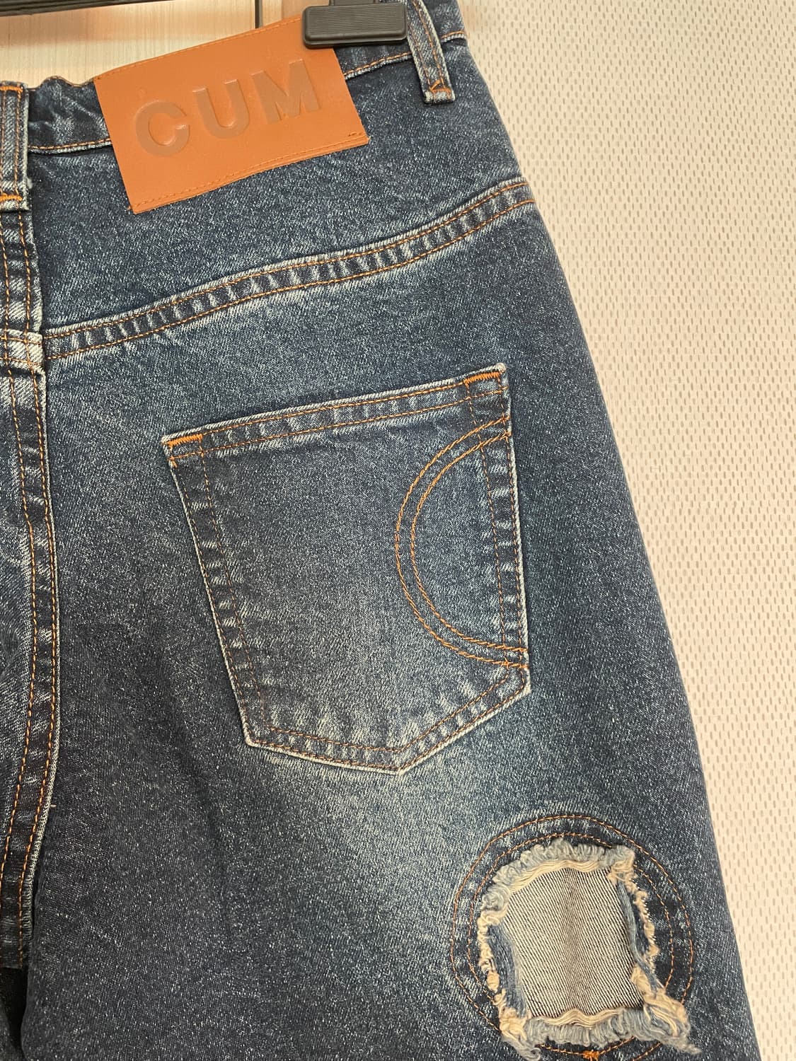 [2] 에드워드커밍 멀티 서클 윈도우 진 미드블루 상품이미지4