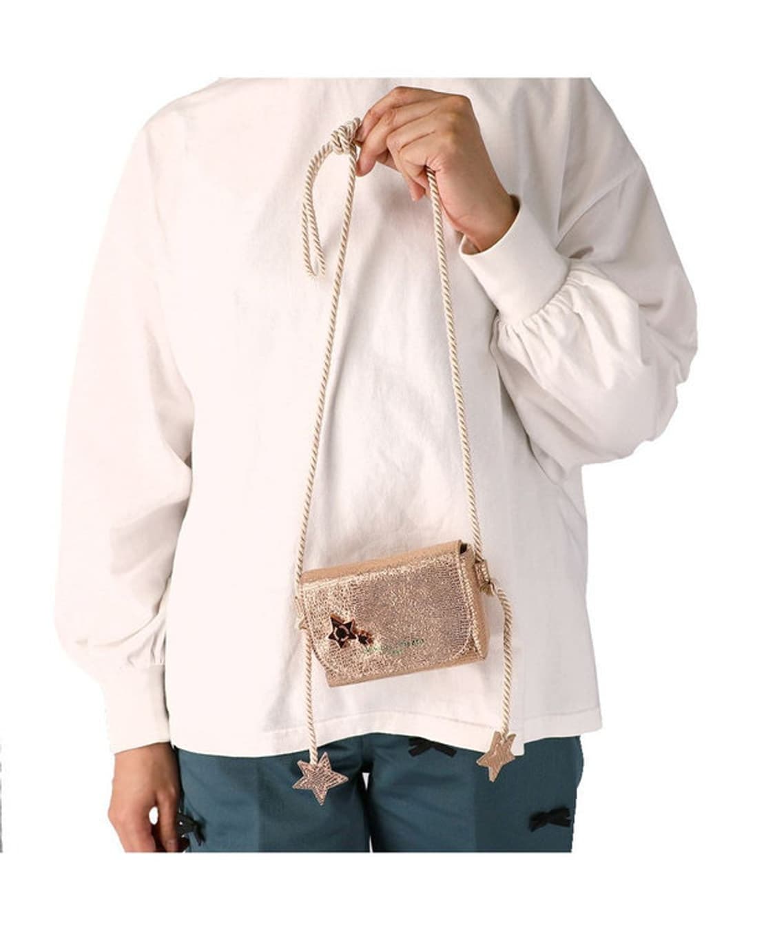 (새상품)츠모리 치사토 캐리 다이아몬드 스타 염소 가죽 숄더 백 미니 백 상품이미지1