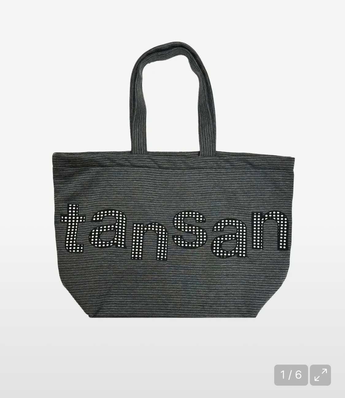 탄산 로고 쇼퍼백 그레이 상품이미지1