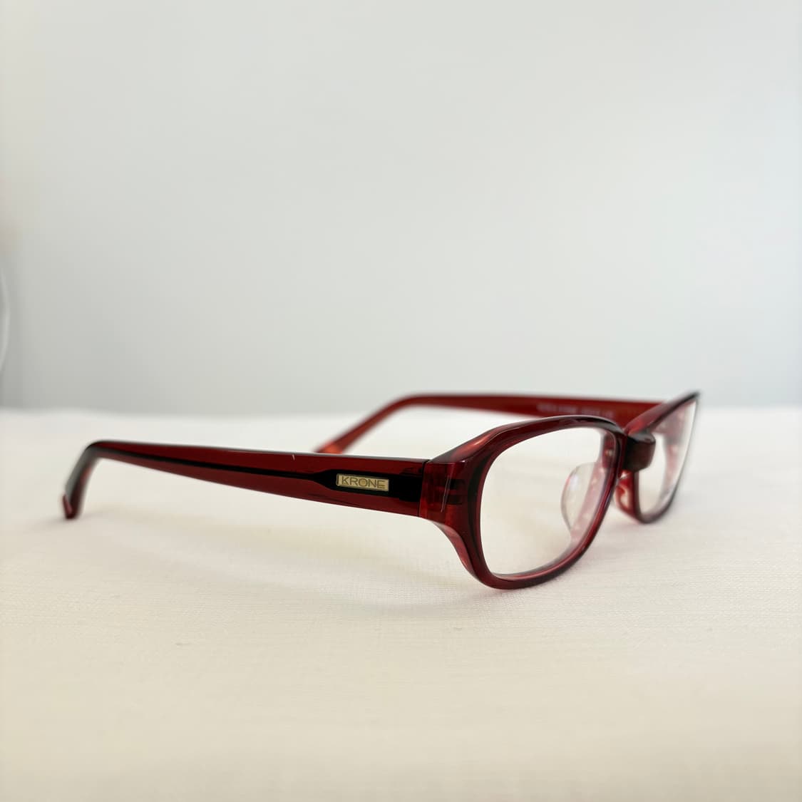 KRONE 레드 뿔테 빈티지안경 상품이미지4