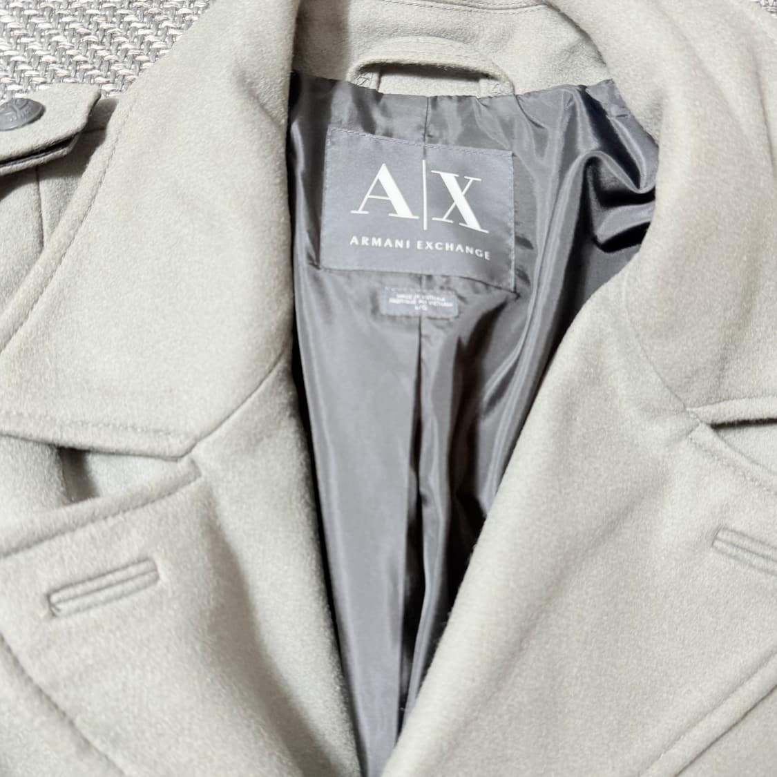 (AX) 아르마니 익스체인지  다크 그레이 피코트 (L) 상품이미지2