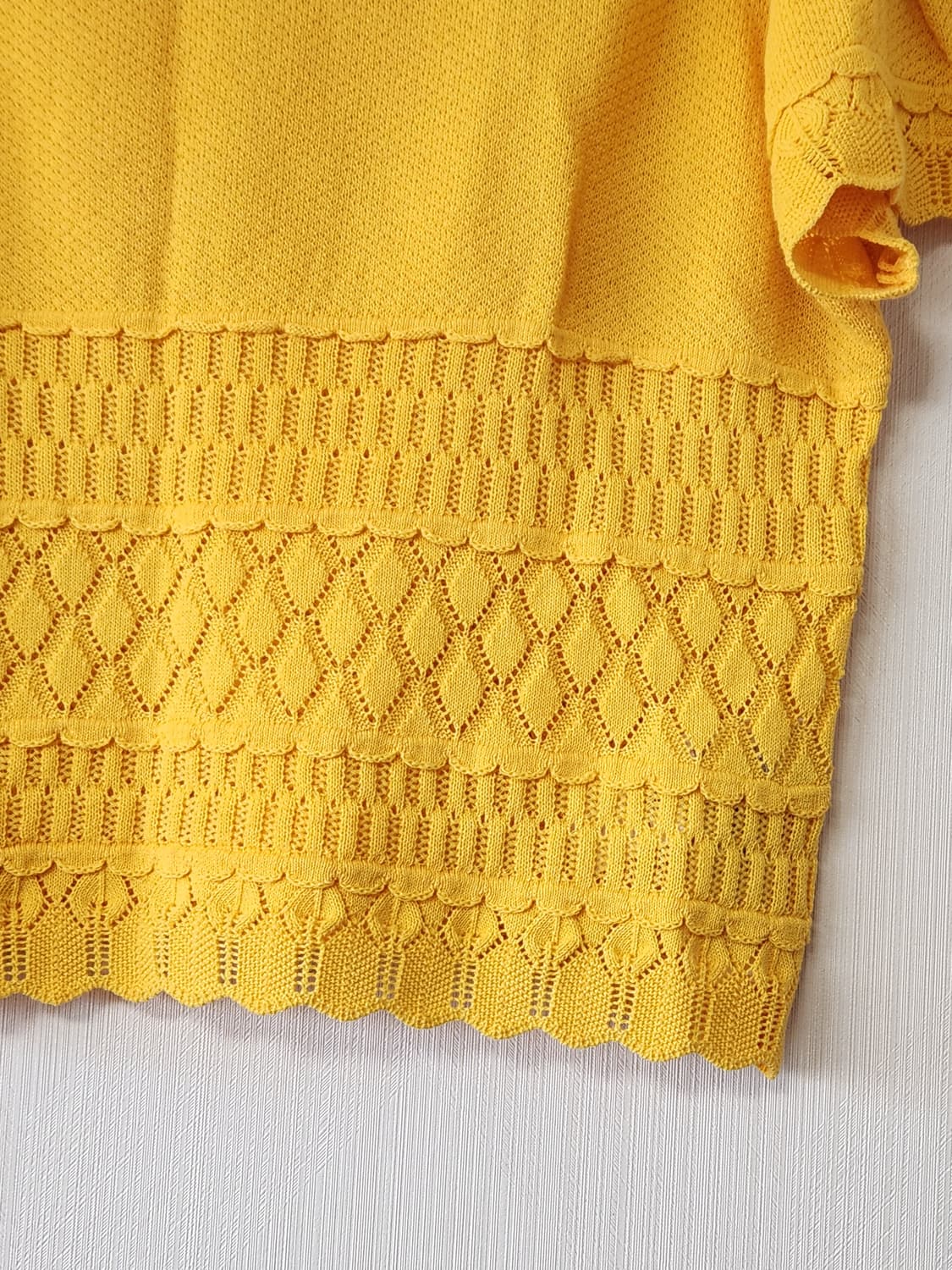 럭키슈에뜨 크로셰 반팔 니트  상품이미지5