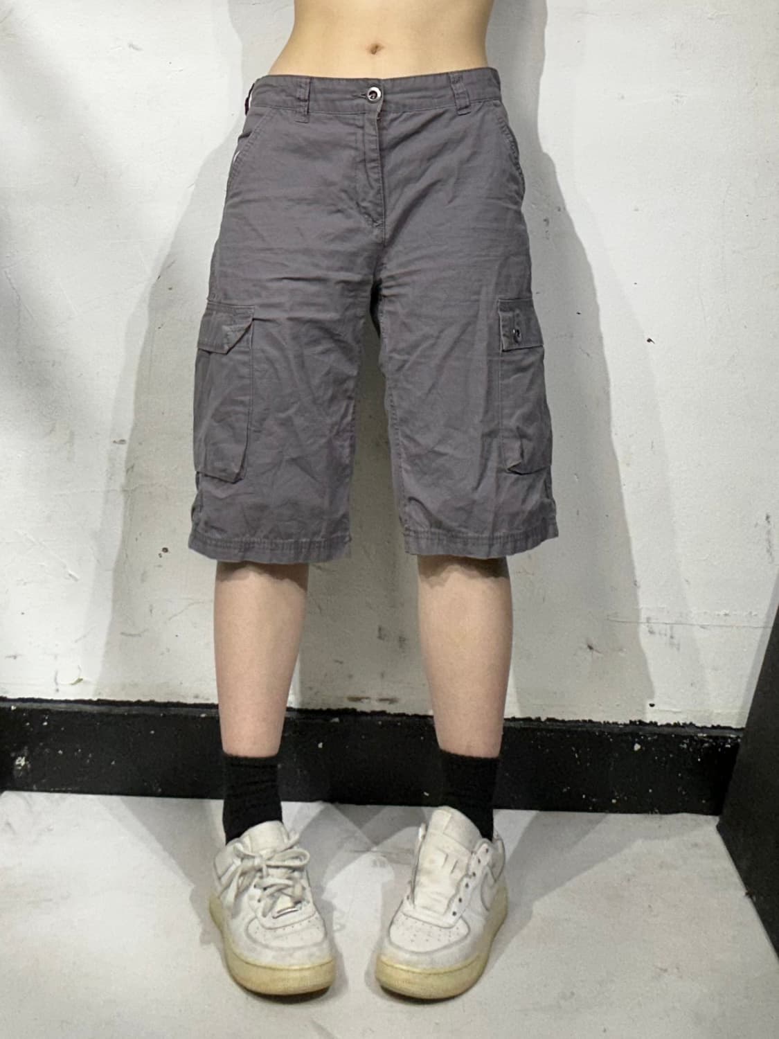 리바이스 워싱 그레이 버뮤다 반바지 카고 팬츠  상품이미지2