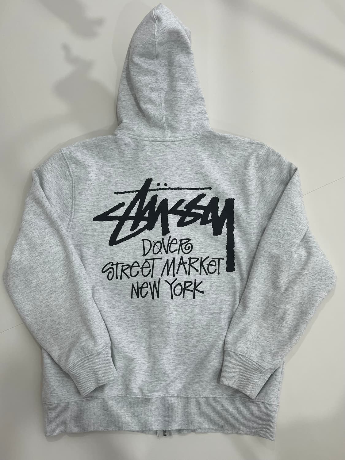 스투시 도버 스트릿 마켓 뉴욕 후드 집업 그레이 M 상품이미지3