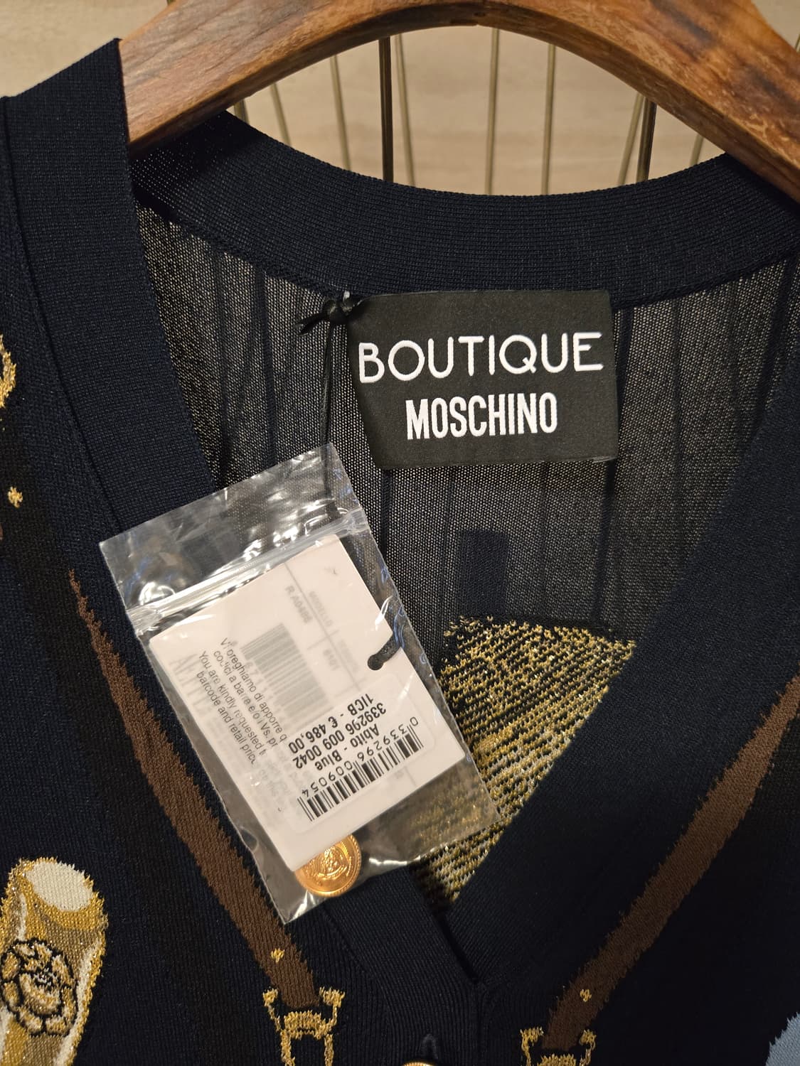 [미착용/42] 모스키노 플리츠 니트 원피스 상품이미지7