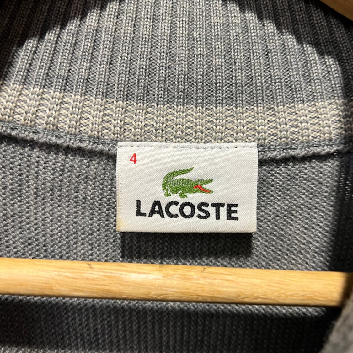 라코스테 그레이 니트집업 상품이미지3