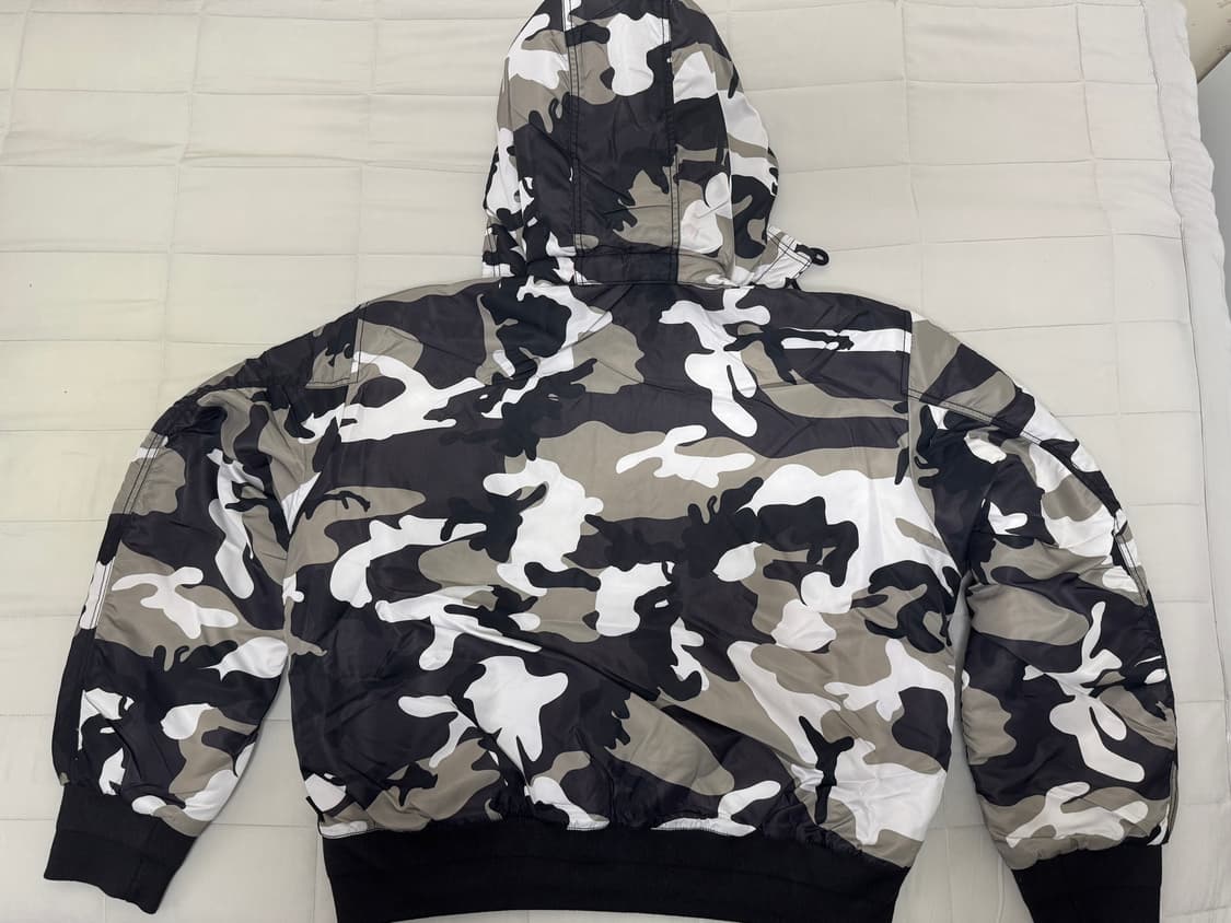 스투시 플라이트 봄버 스노우카모 L 상품이미지2