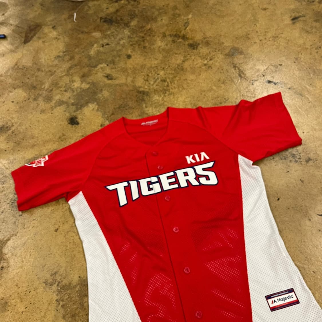 [90] 마제스틱 기아 타이거즈 야구 유니폼 레드 노마킹 b19 상품이미지1
