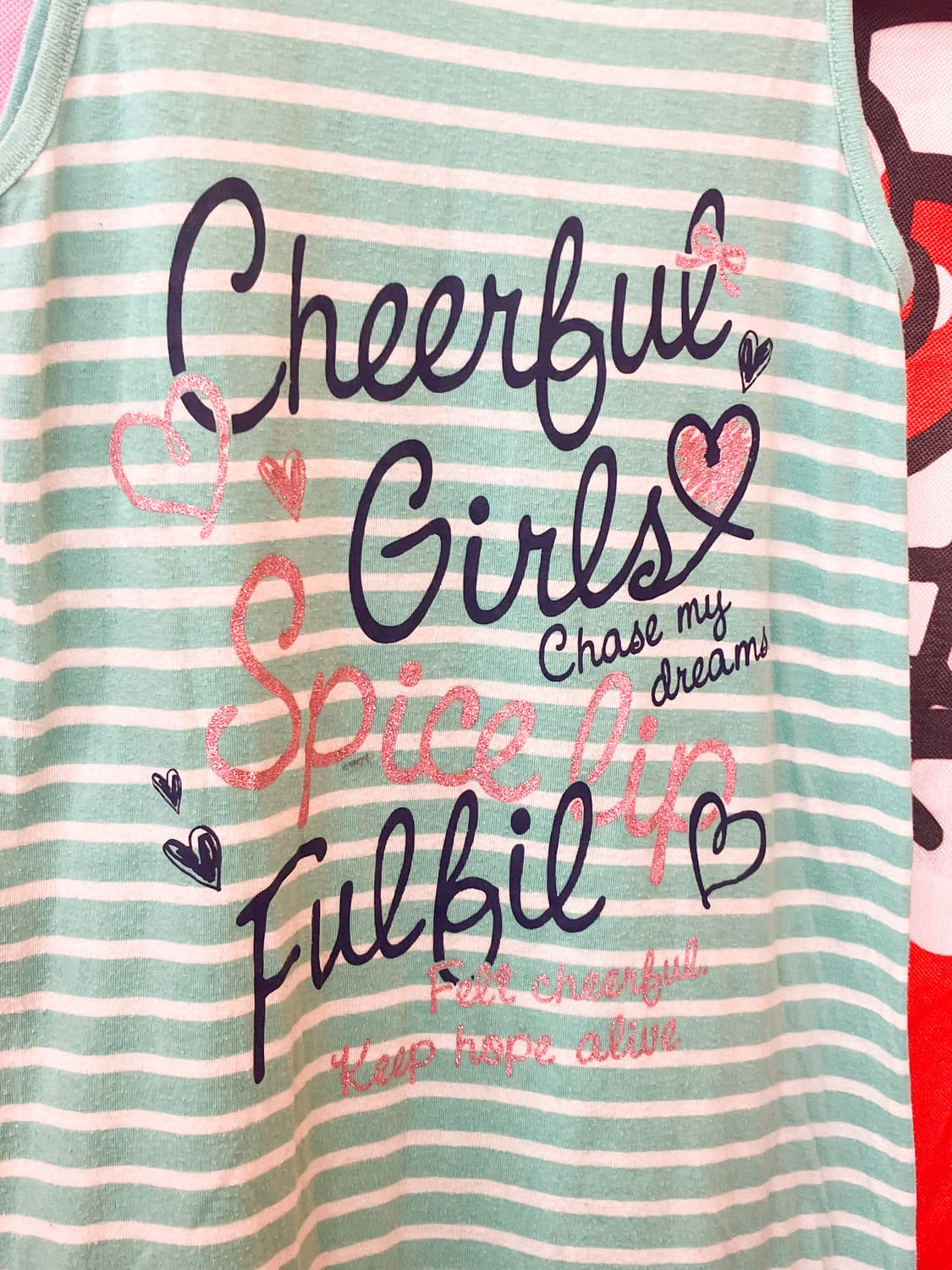 jpn 스트라이프 스파클 레터링 원피스 상품이미지4