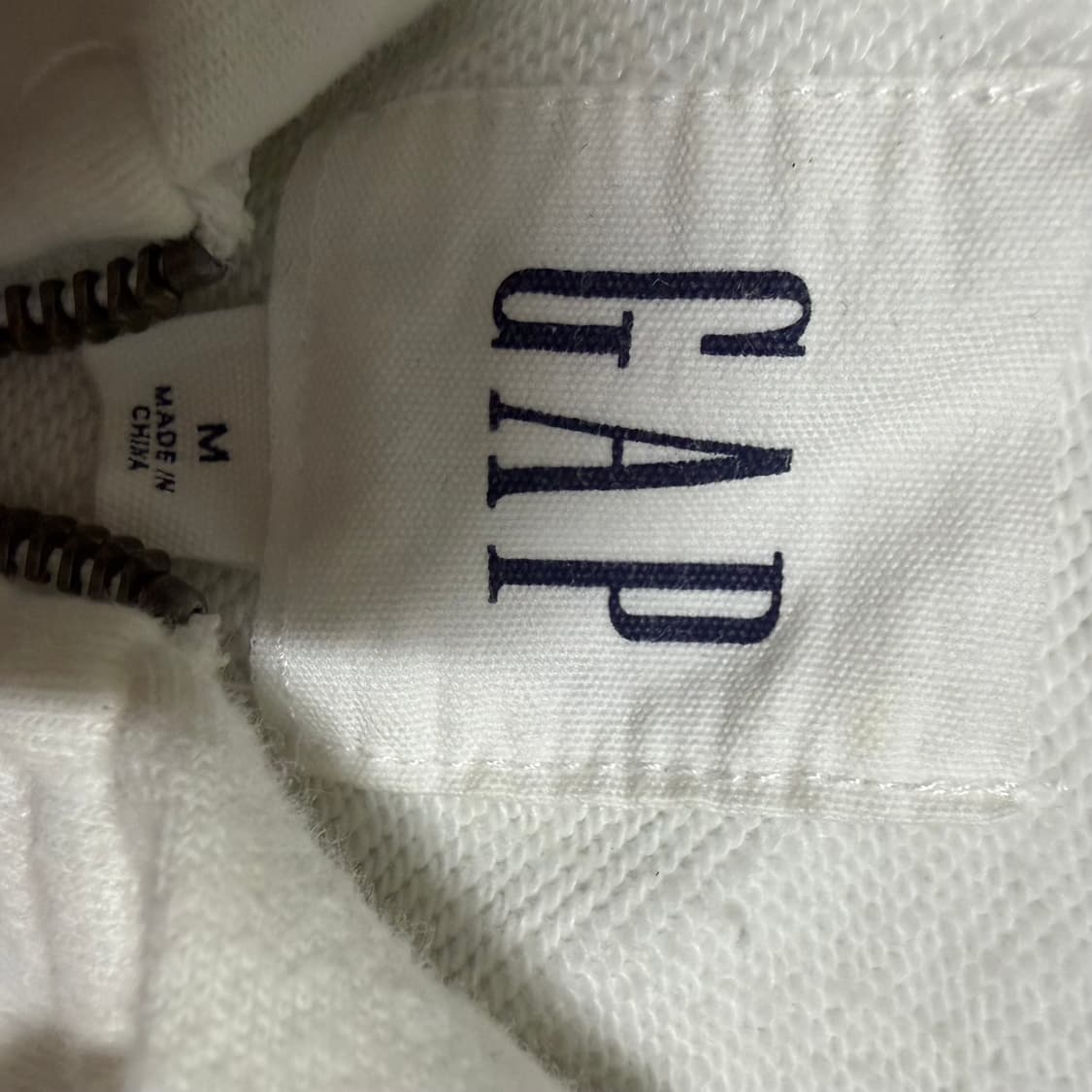 갭 화이트 후드집업 m 상품이미지3