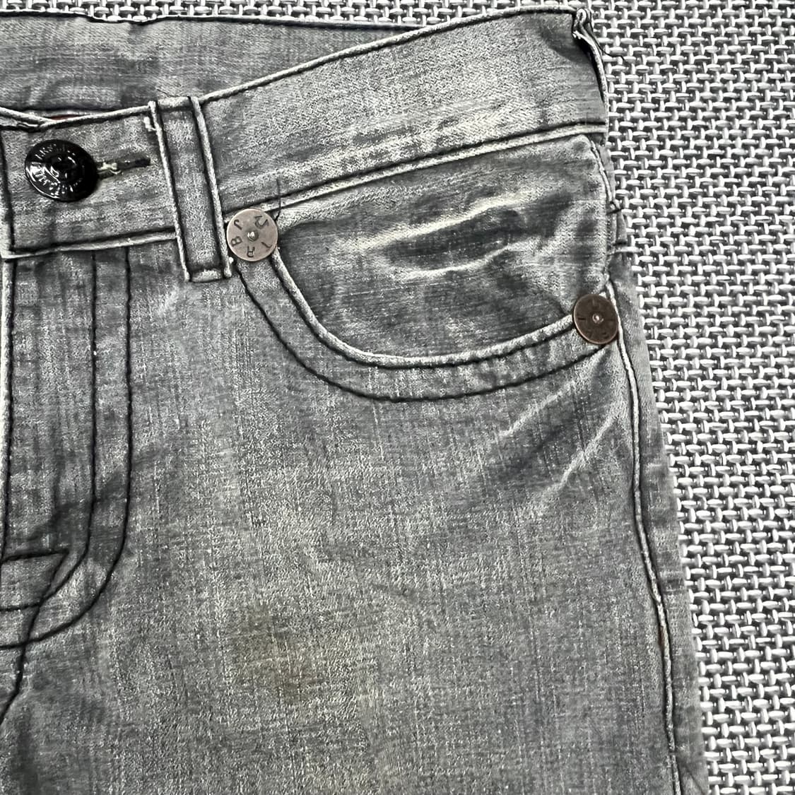 트루릴리전 빌리수퍼티 흑청팬츠 상품이미지3