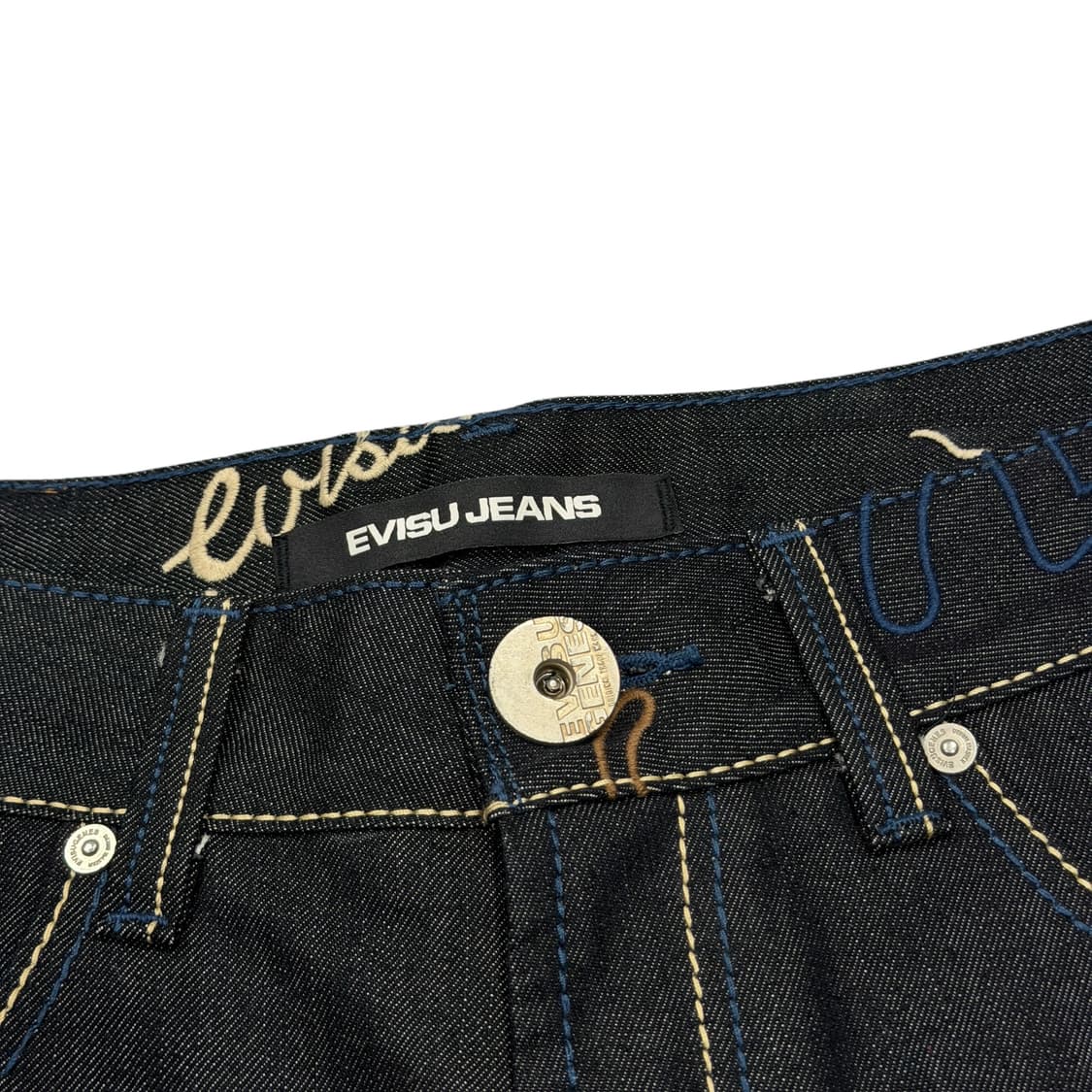 EVISU 에비수 멀티 자수로고 데님팬츠 바지 34 상품이미지3